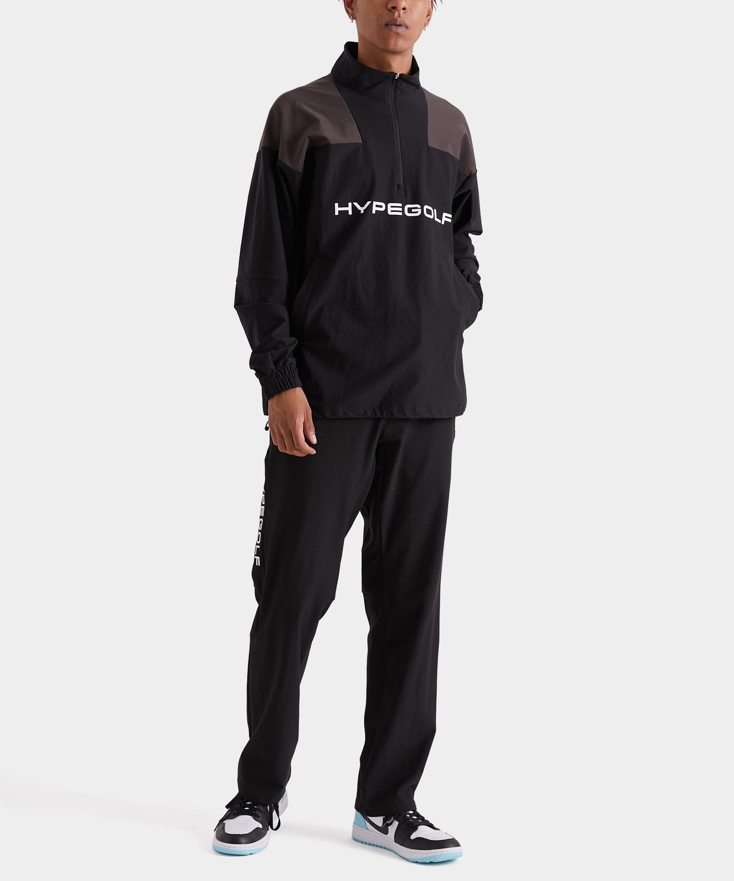 BACK BRUSHED PLAYER LONG PANTS BLACK