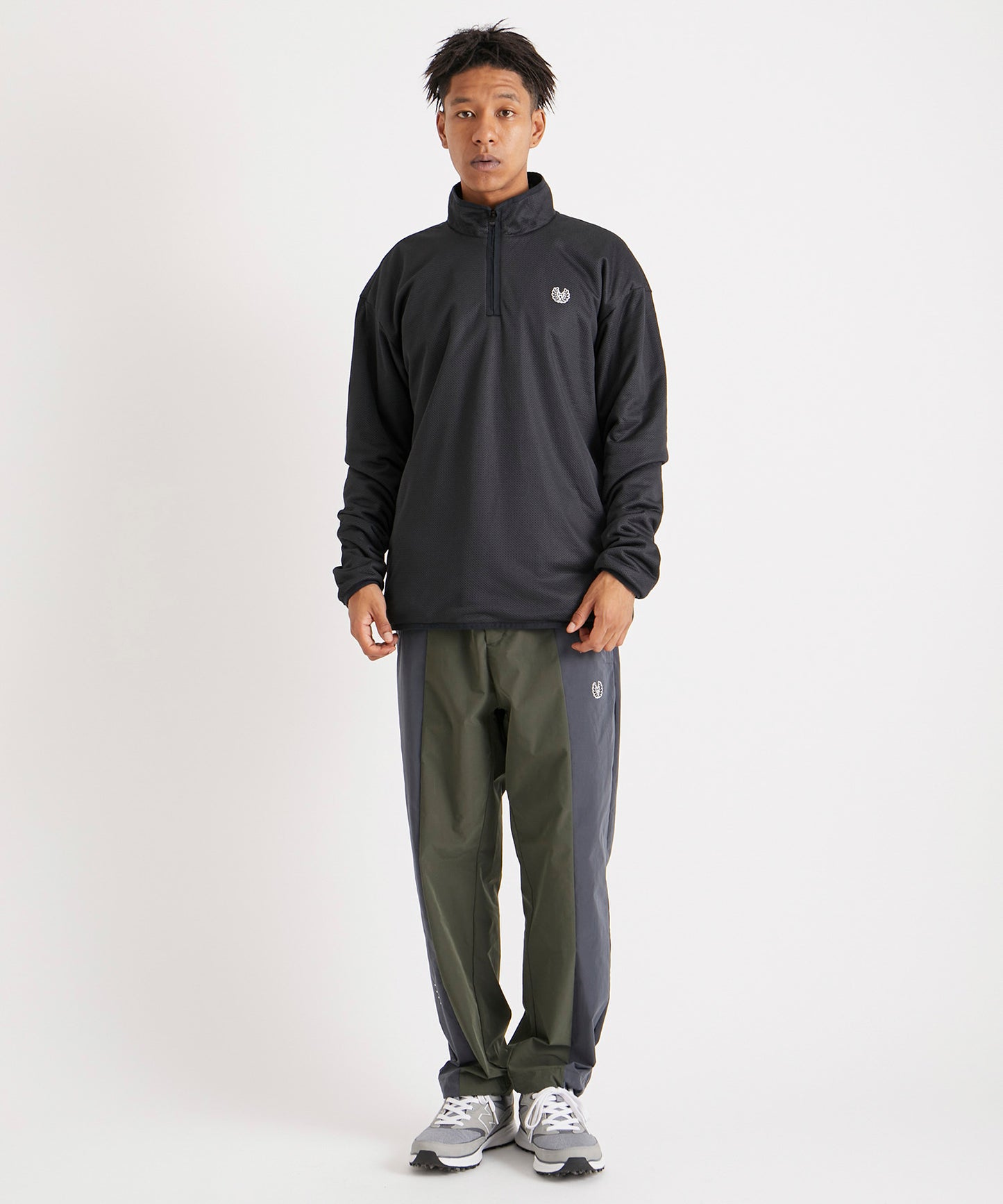 Octa HALF ZIP SHIRTS BLACK