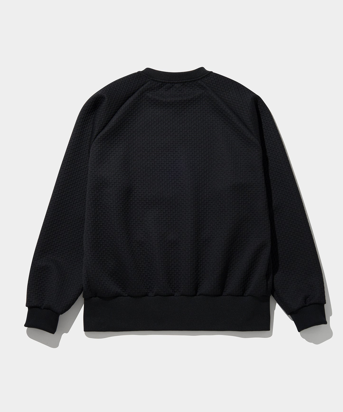 BUMP JERSEY PULL OVER BLACK