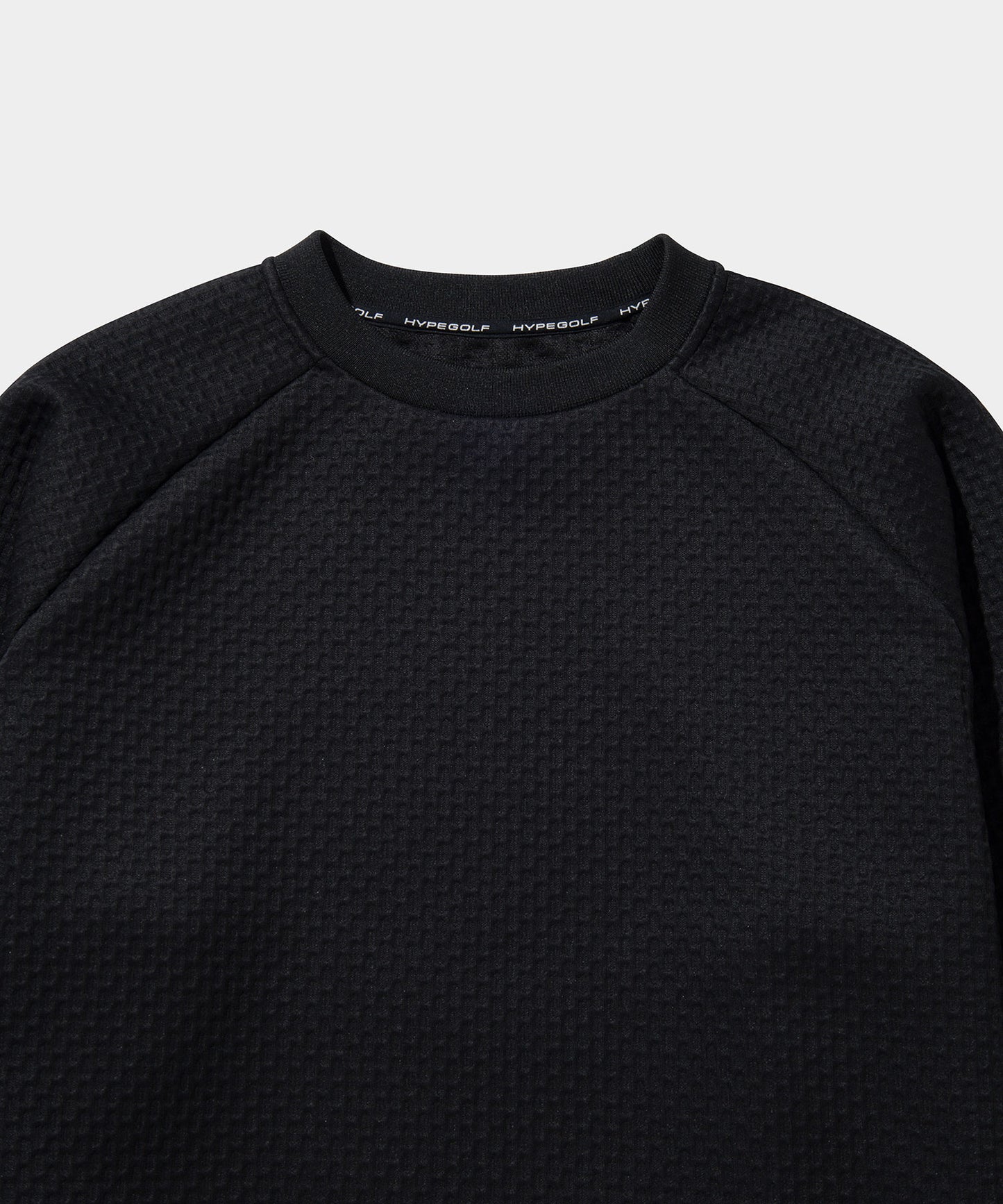 BUMP JERSEY PULL OVER BLACK