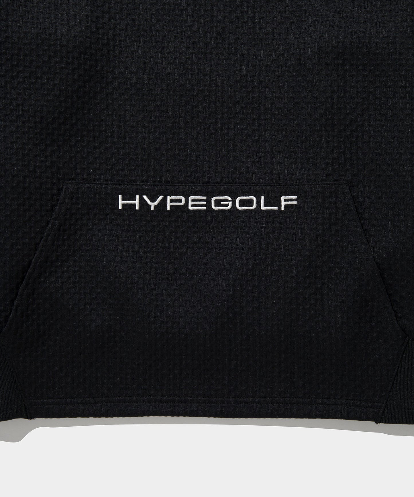 BUMP JERSEY PULL OVER BLACK