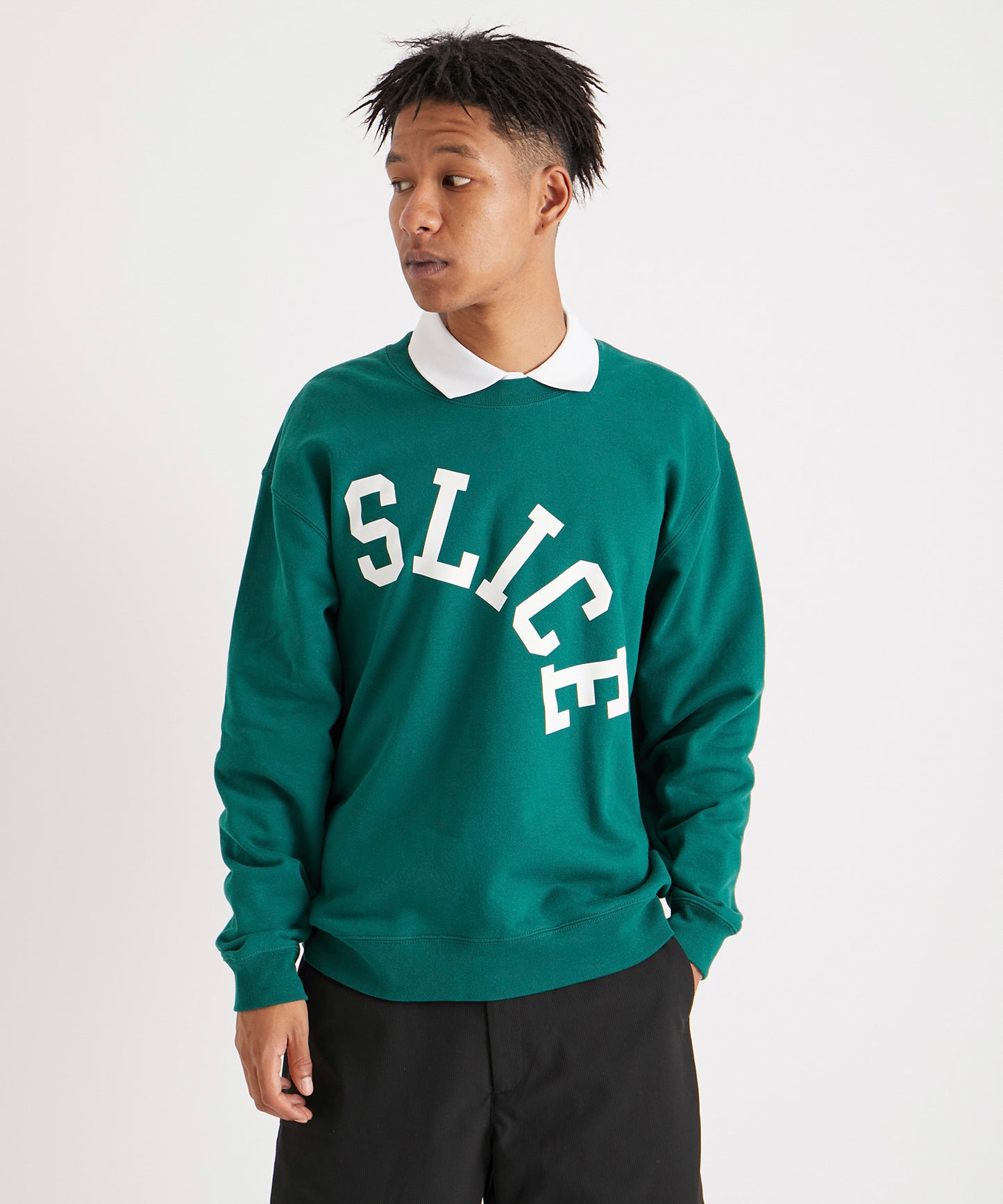 SLICE GOLF SWEATSHIRT GREEN