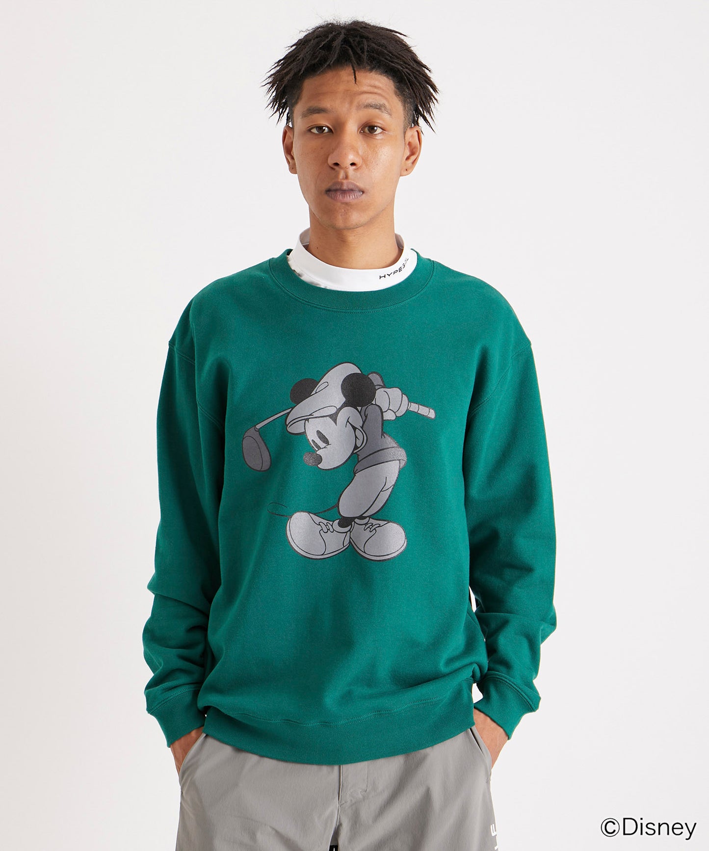 【EC LIMITED】SWEATSHIRT / Mickey Mouse / GREEN