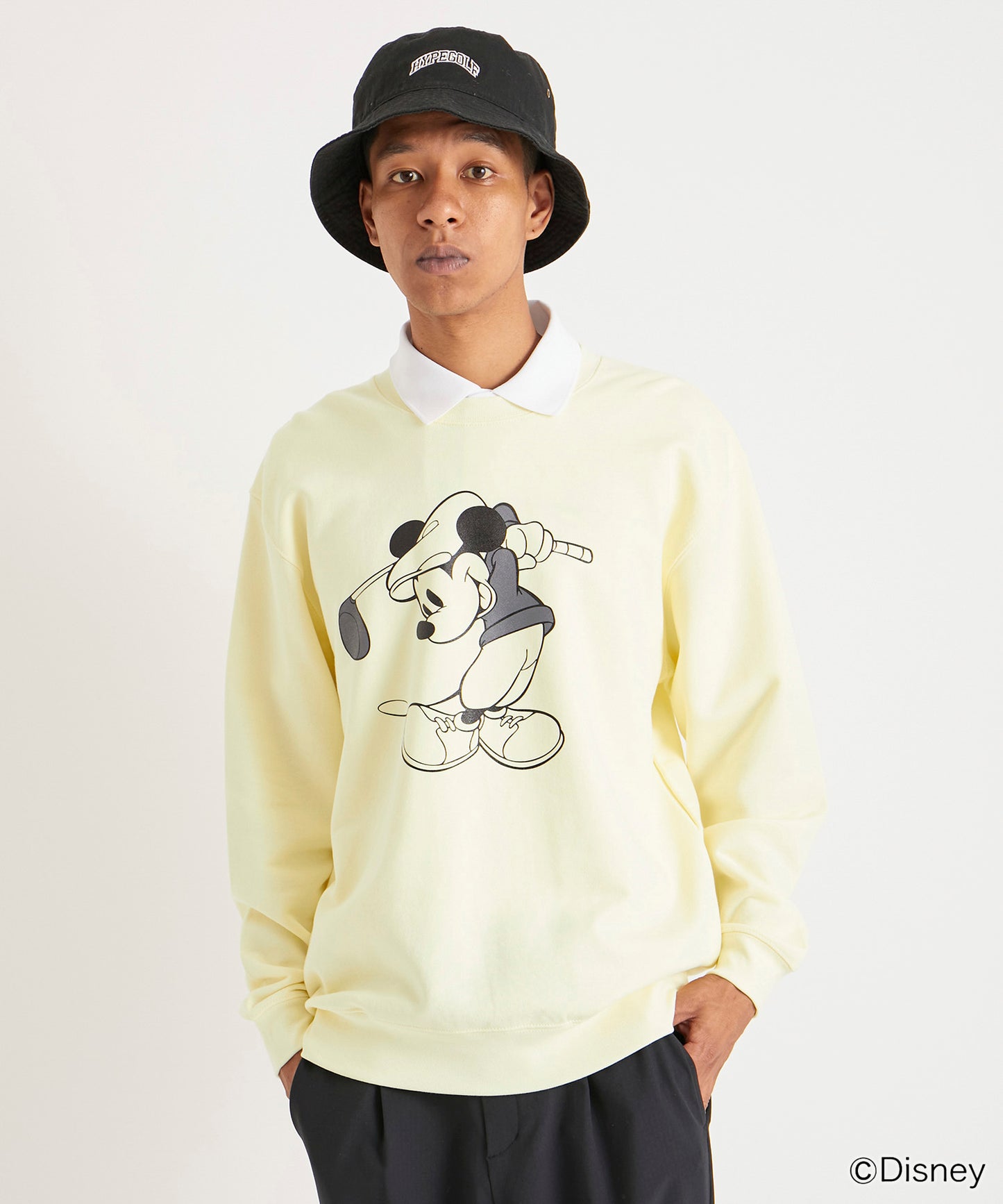 SWEATSHIRT / Mickey Mouse / YELLOW
