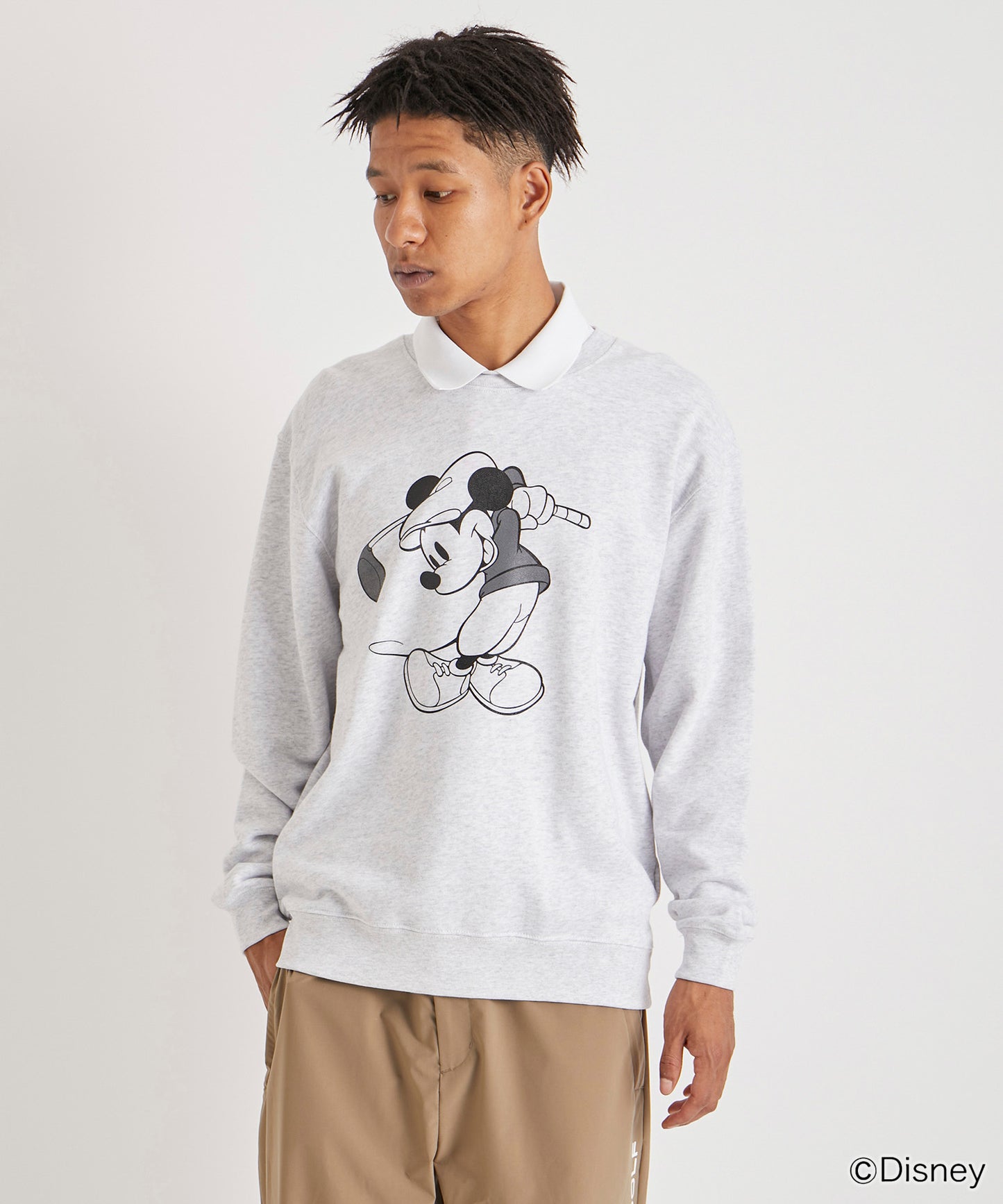 SWEATSHIRT / Mickey Mouse / GRAY