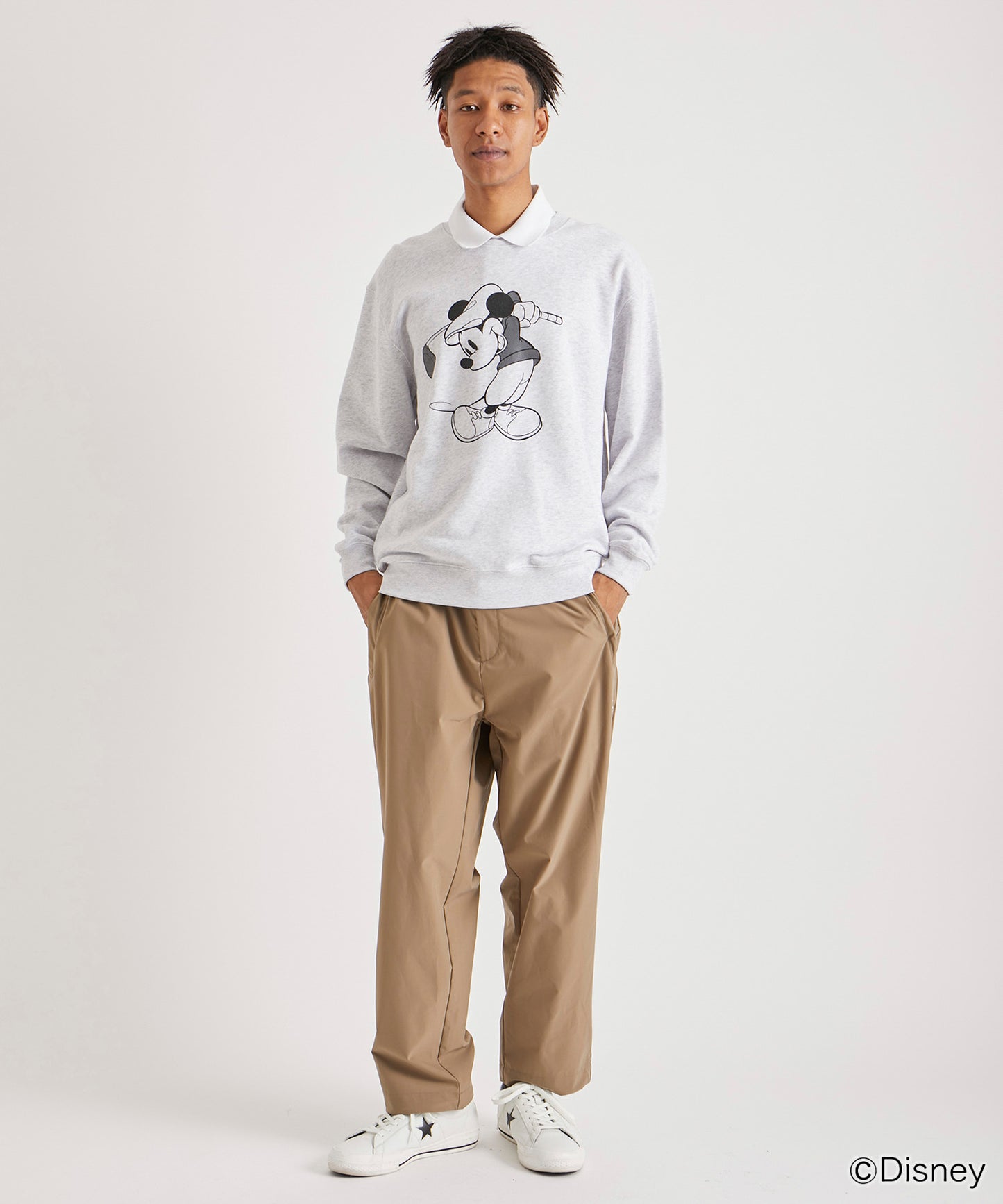 SWEATSHIRT / Mickey Mouse / GRAY