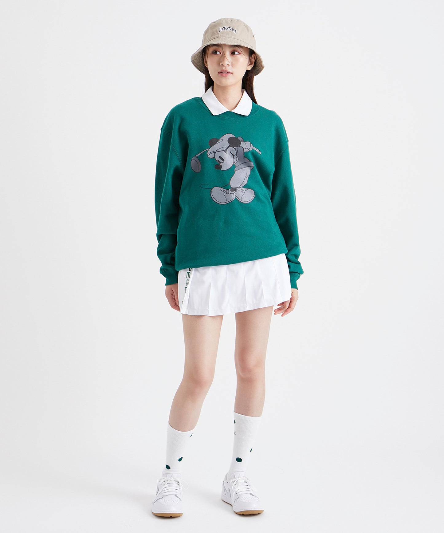 【EC LIMITED】SWEATSHIRT / Mickey Mouse / GREEN