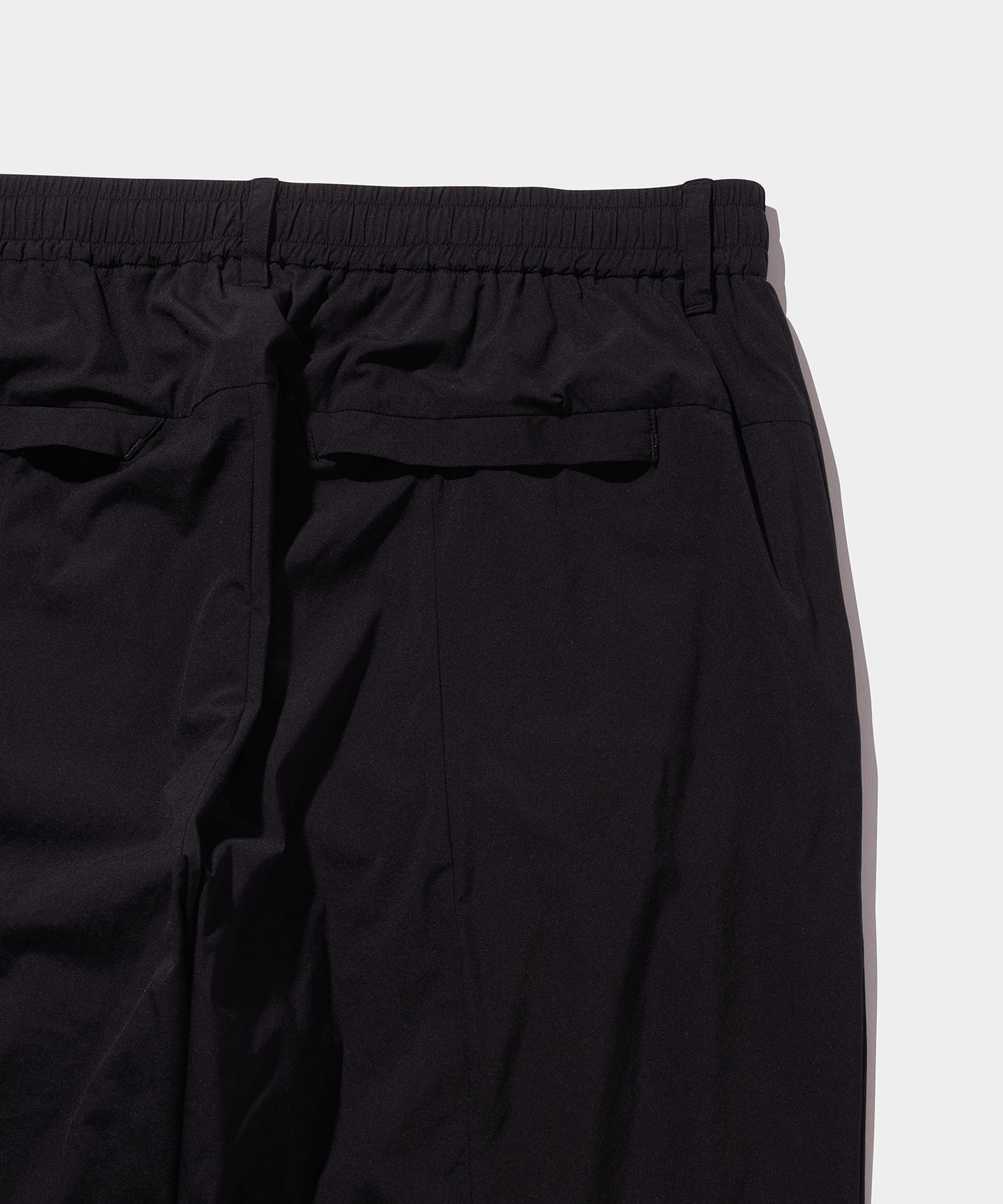 WOVEN NYLON LONG PANTS BLACK