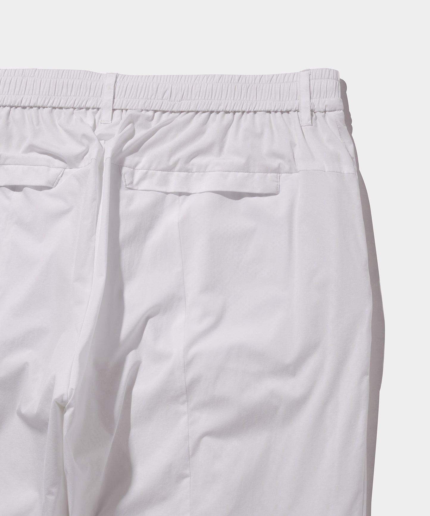 WOVEN NYLON LONG PANTS WHITE