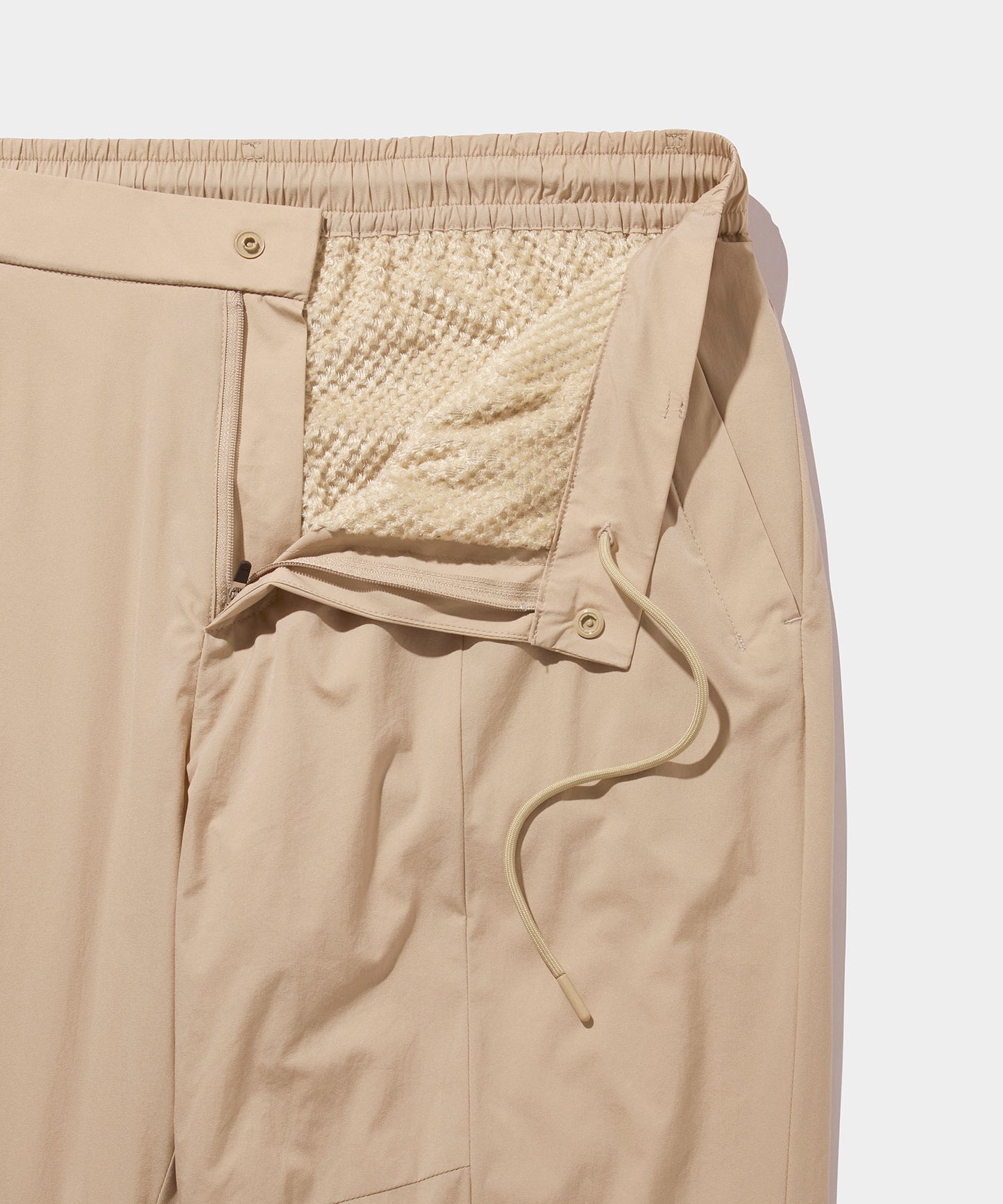 WOVEN NYLON LONG PANTS MOCA