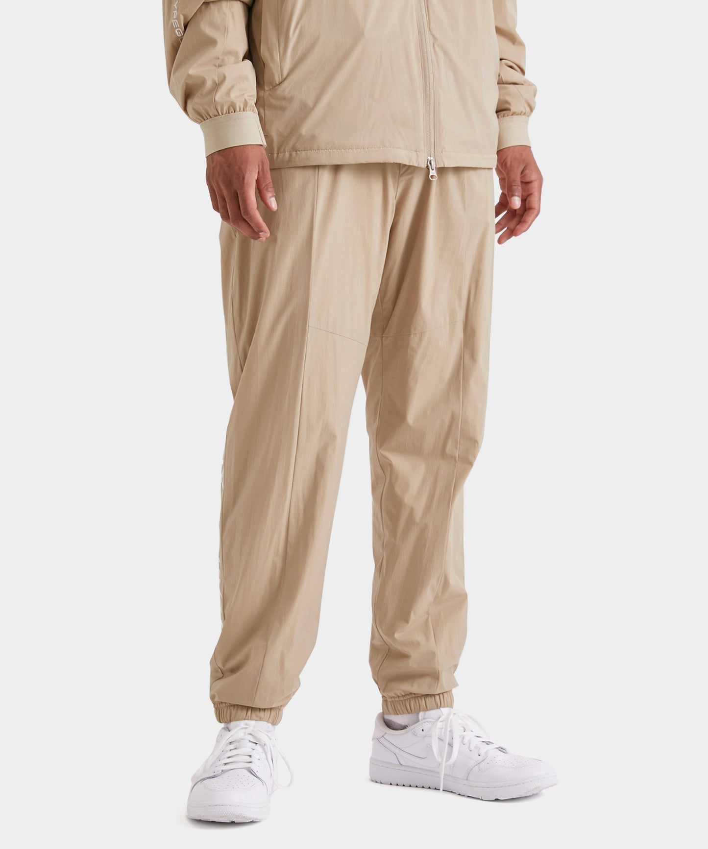 WOVEN NYLON LONG PANTS MOCA