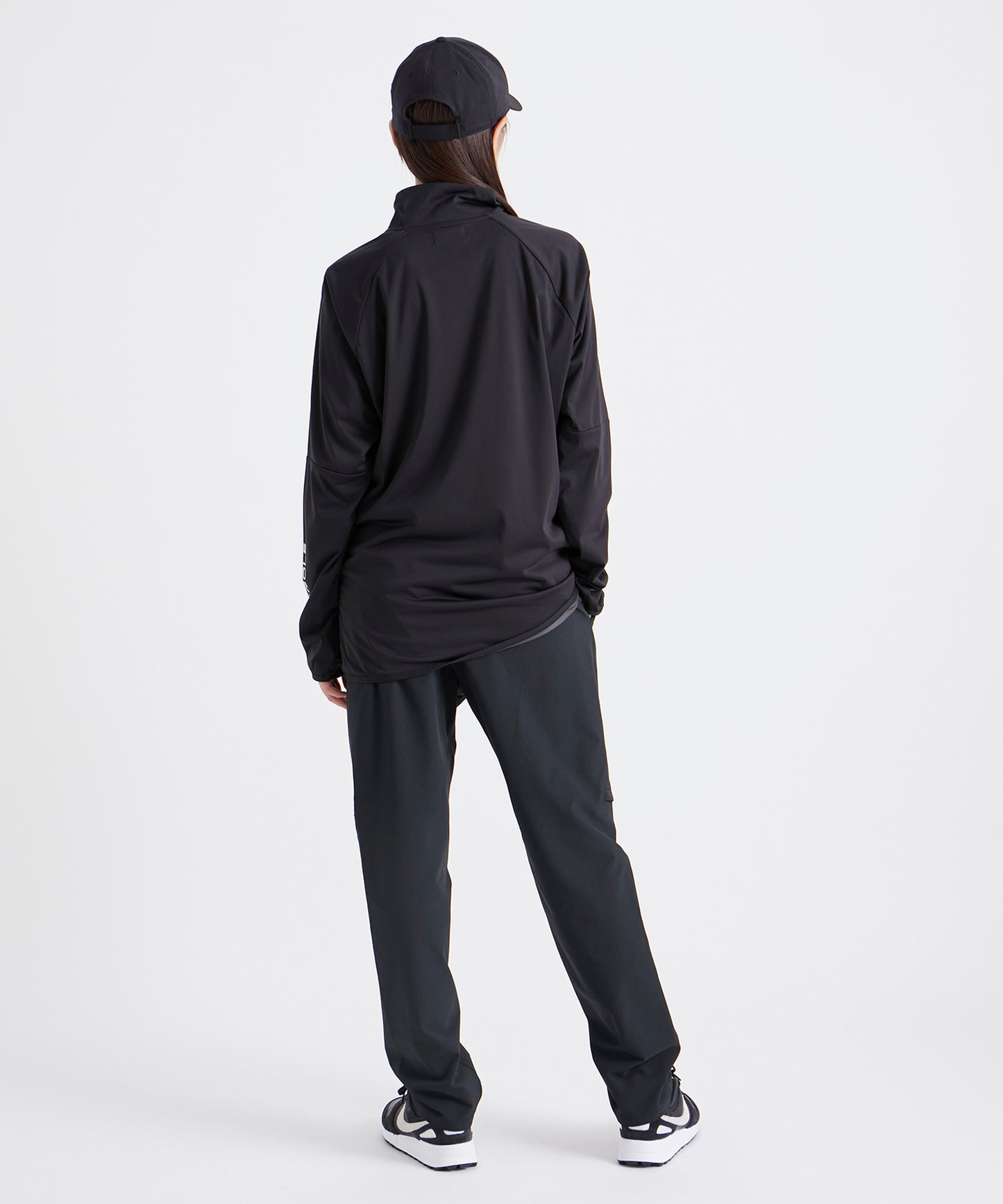 TUCK LONG PANTS BLACK