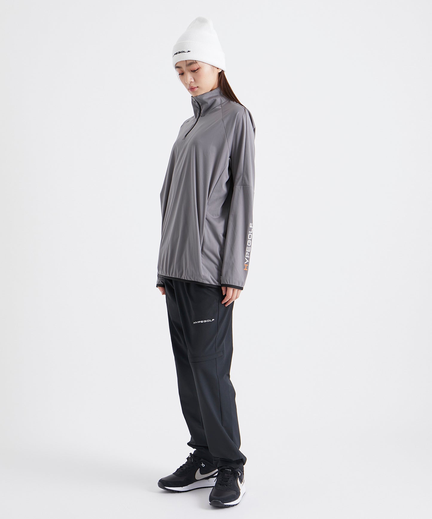 TUCK LONG PANTS BLACK