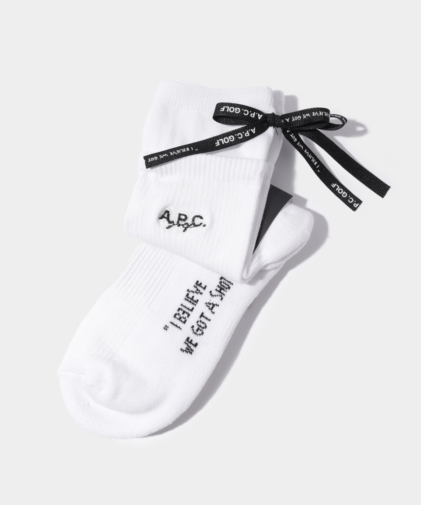 A.P.C.GOLF EMMA SOCKS WHITE