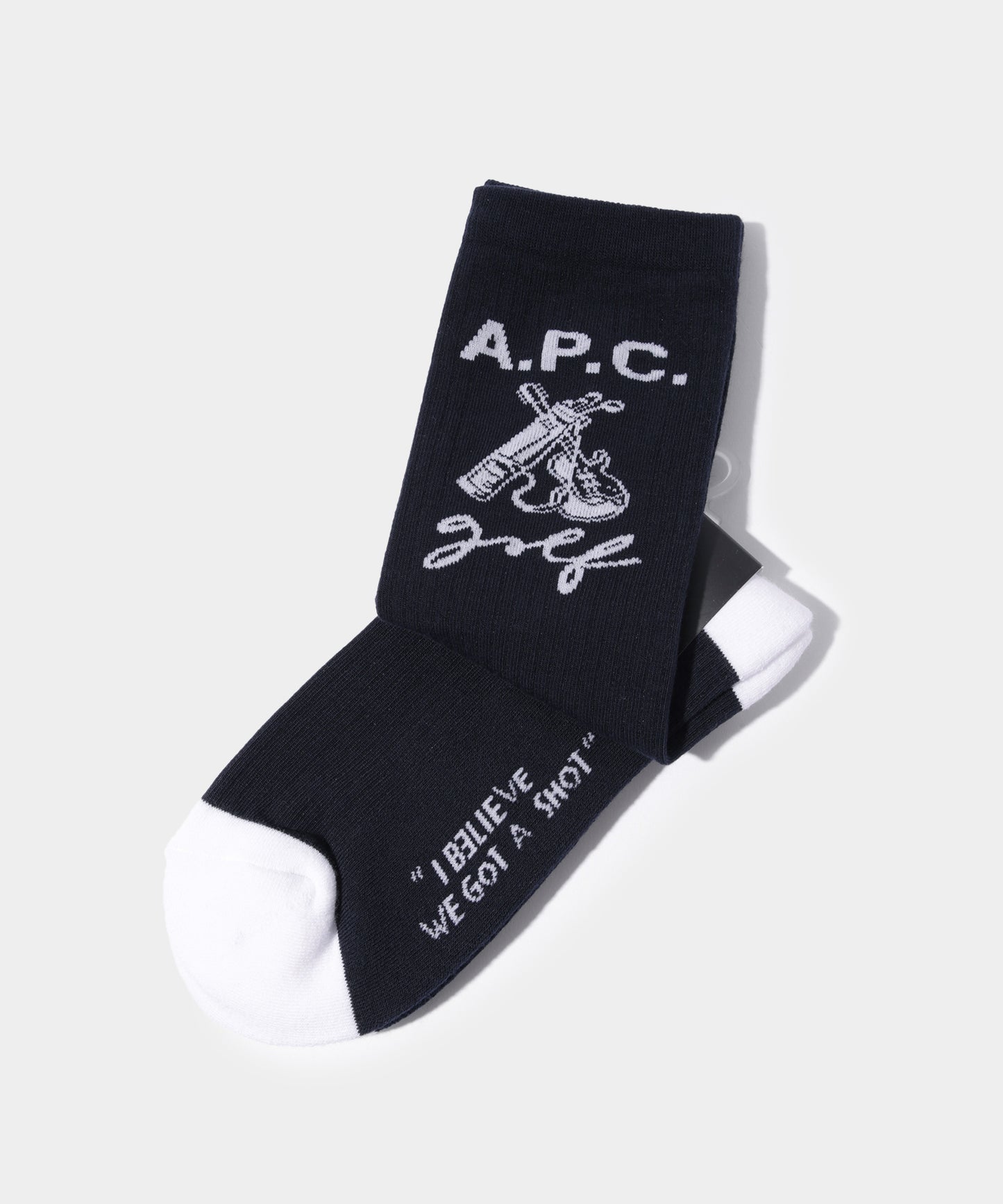 A.P.C.GOLF JEAN SOCKS NAVY