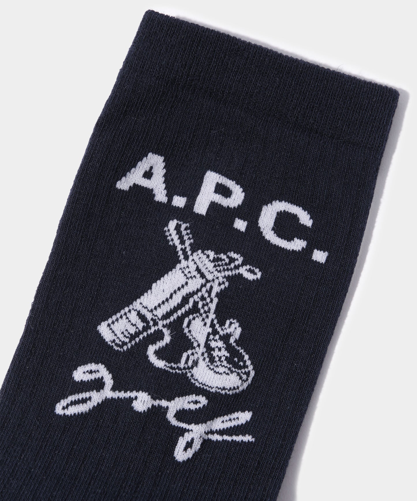 A.P.C.GOLF JEAN SOCKS NAVY