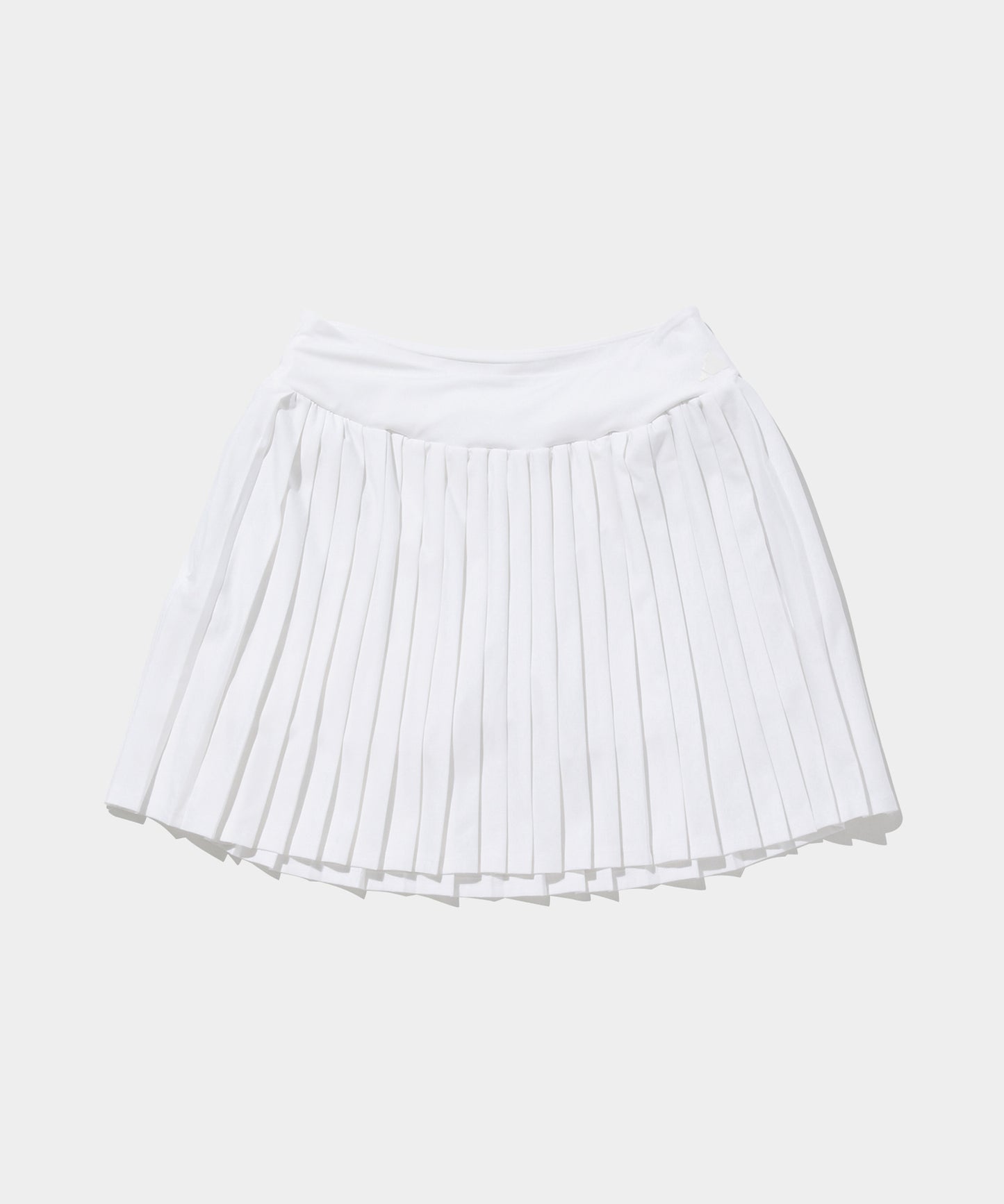 adidas women's ライトウェイト プリーツスカート WHITE