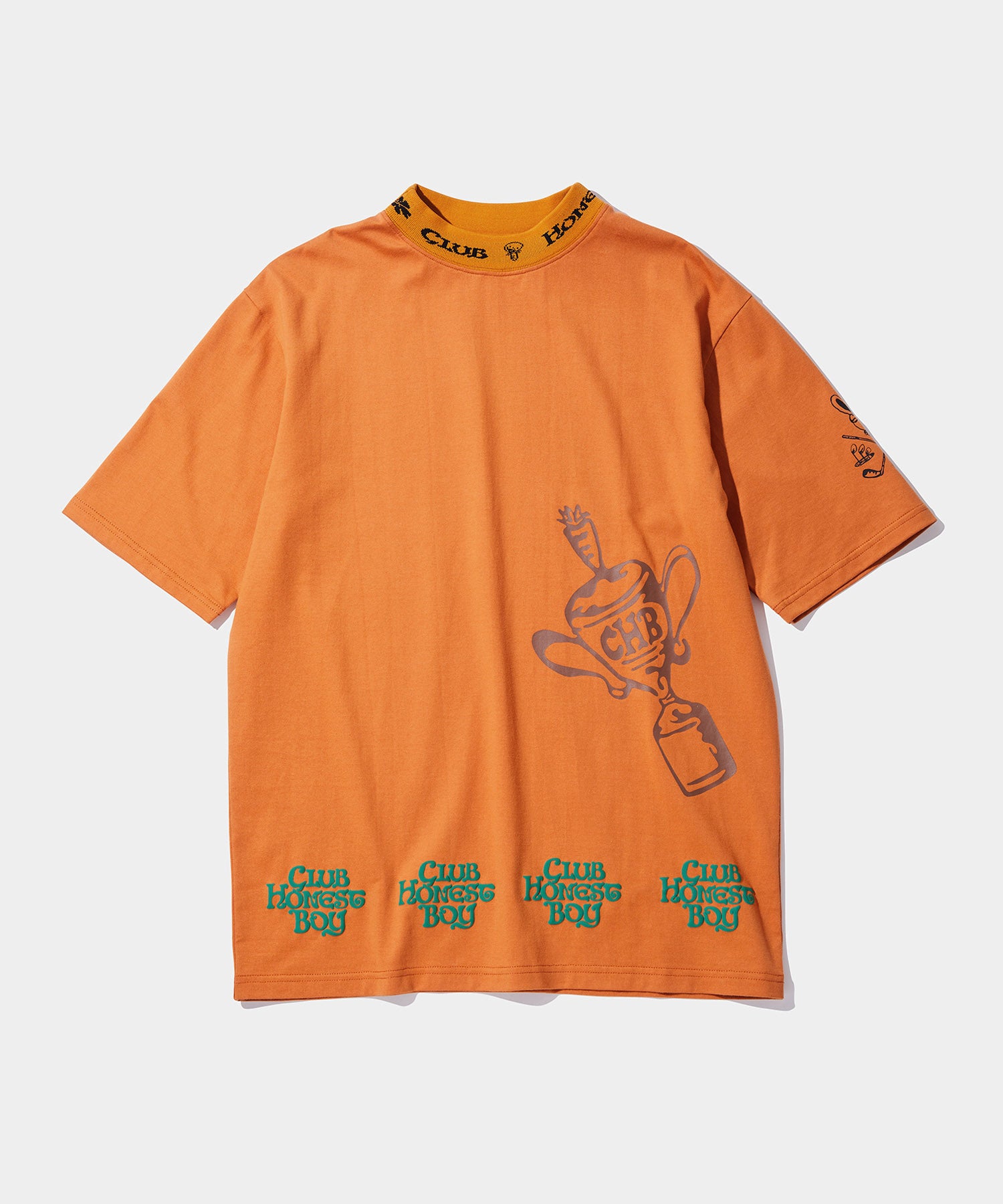 CLUB HONEST BOY MOCK T-SHIRTS ORANGE – HYPEGOLF ONLINE STORE