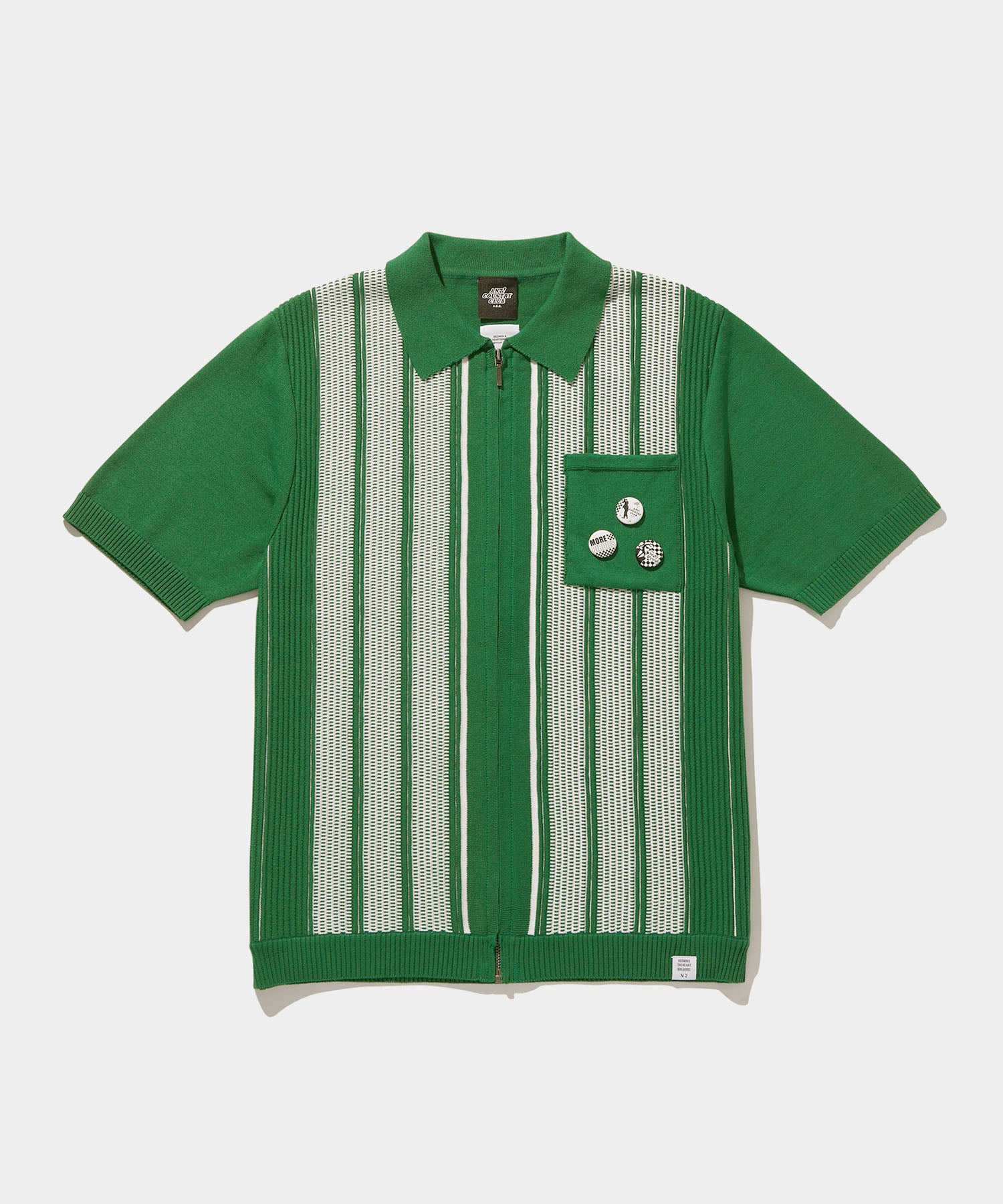 BEDWIN × ANTI COUNTRY CLUB KNIT POLO GREEN – HYPEGOLF ONLINE STORE