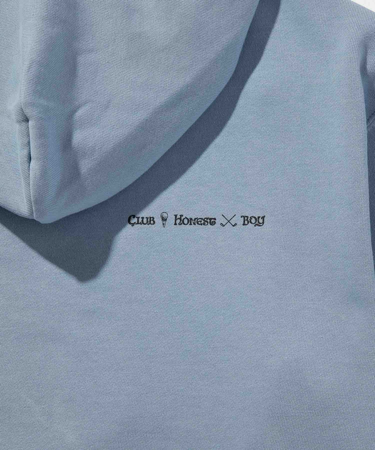 CLUB HONEST BOY SWEAT HOODIE L.BLUE