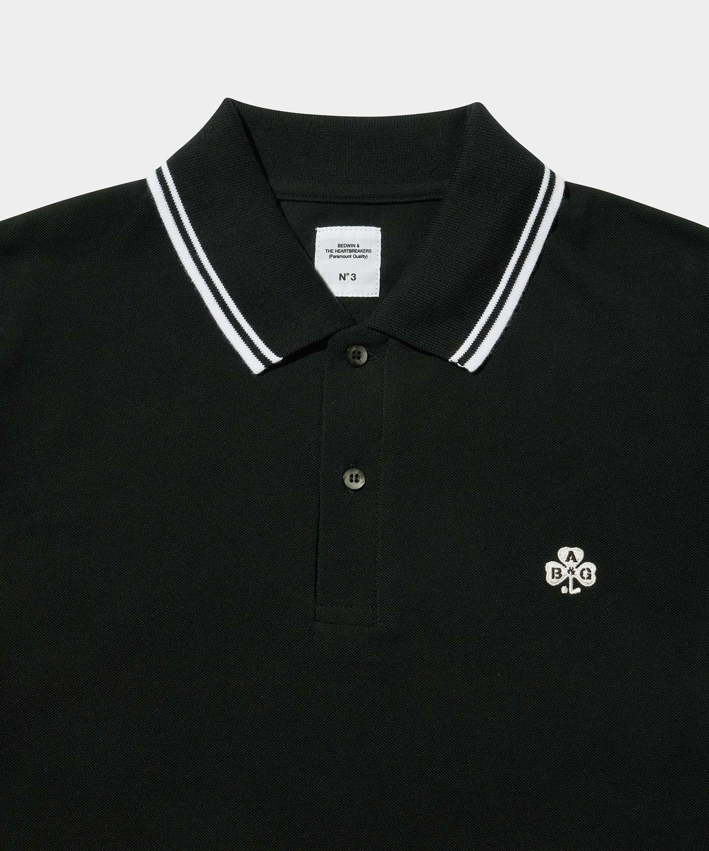 BEDWIN × ANTI COUNTRY CLUB S/S POLO SHIRT BLACK