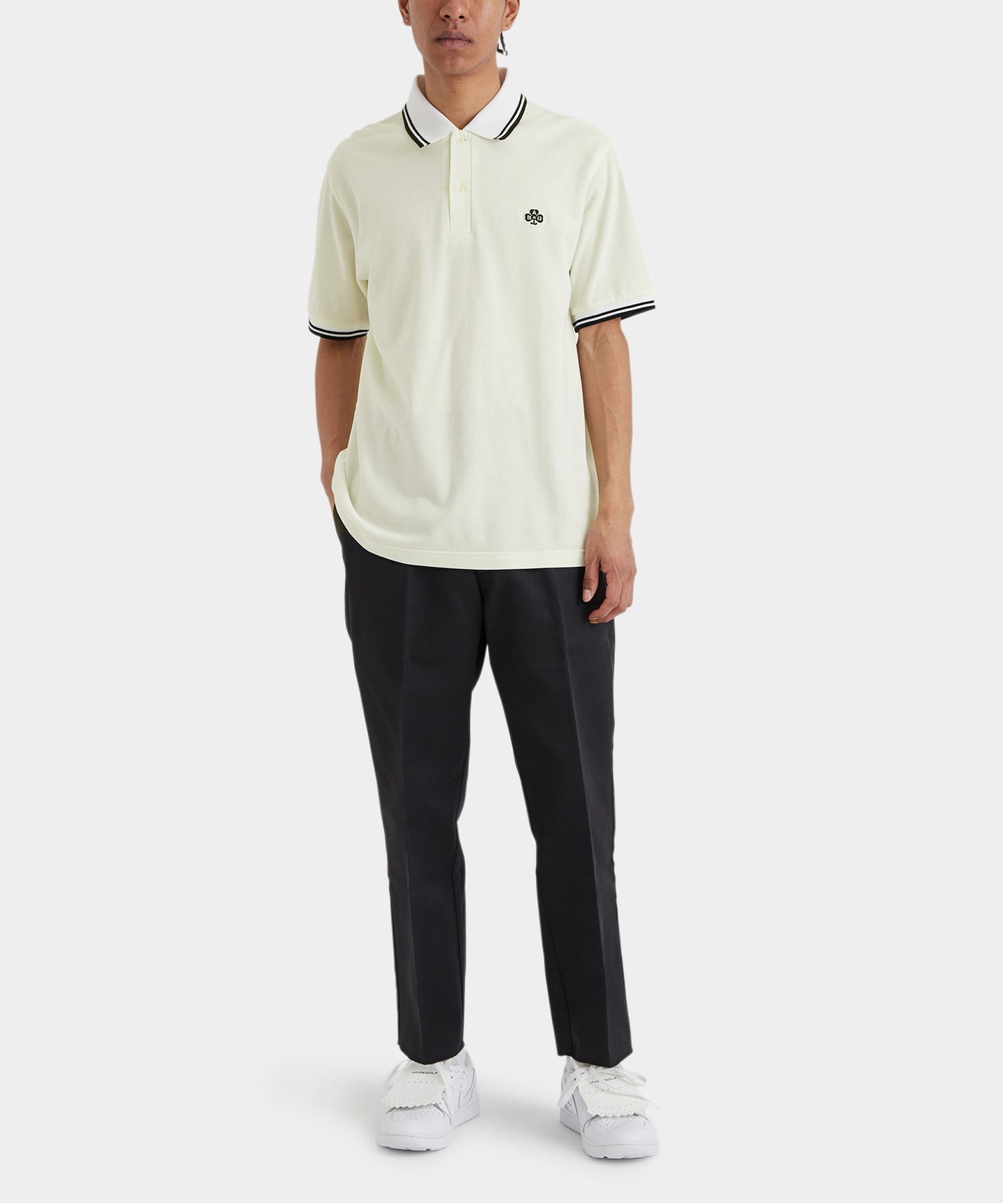 BEDWIN × ANTI COUNTRY CLUB S/S POLO SHIRT WHITE