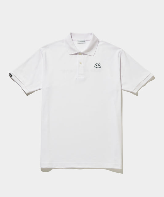 CAVY DESIGN Golf And Be Nice SHORT SLEEVE POLO WHITE