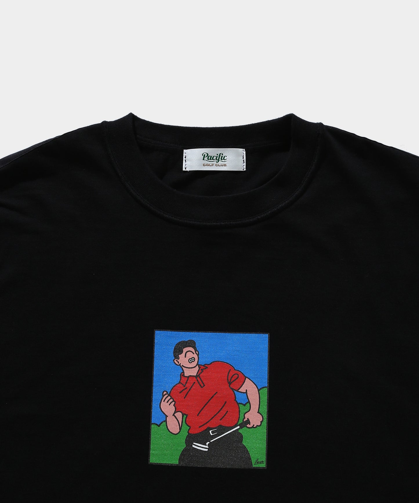 PGC x FACE TEE BLACK