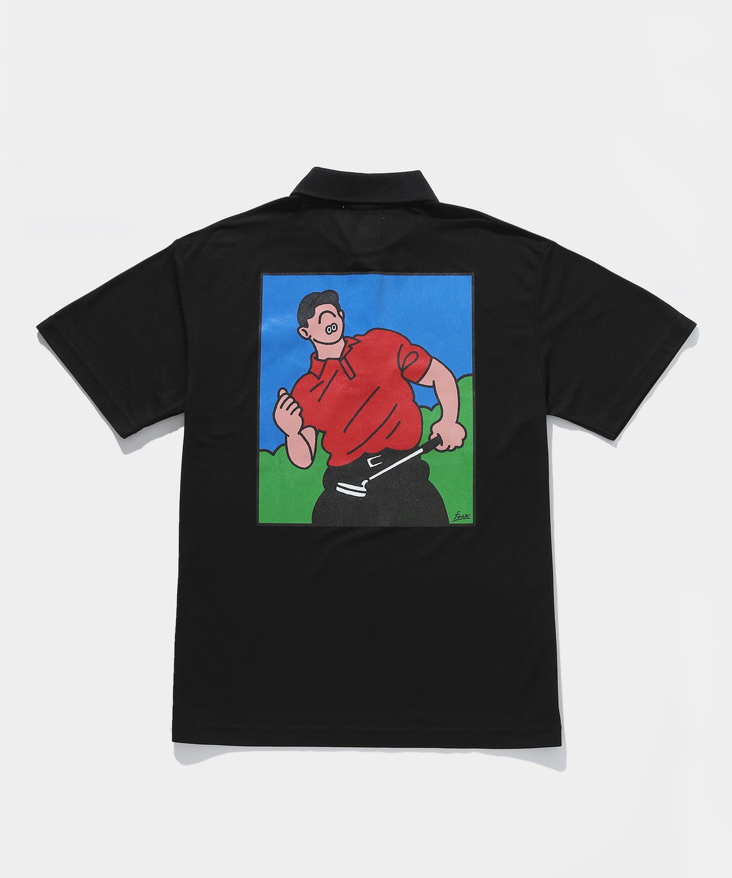 PGC x FACE POLO SHIRTS BLACK