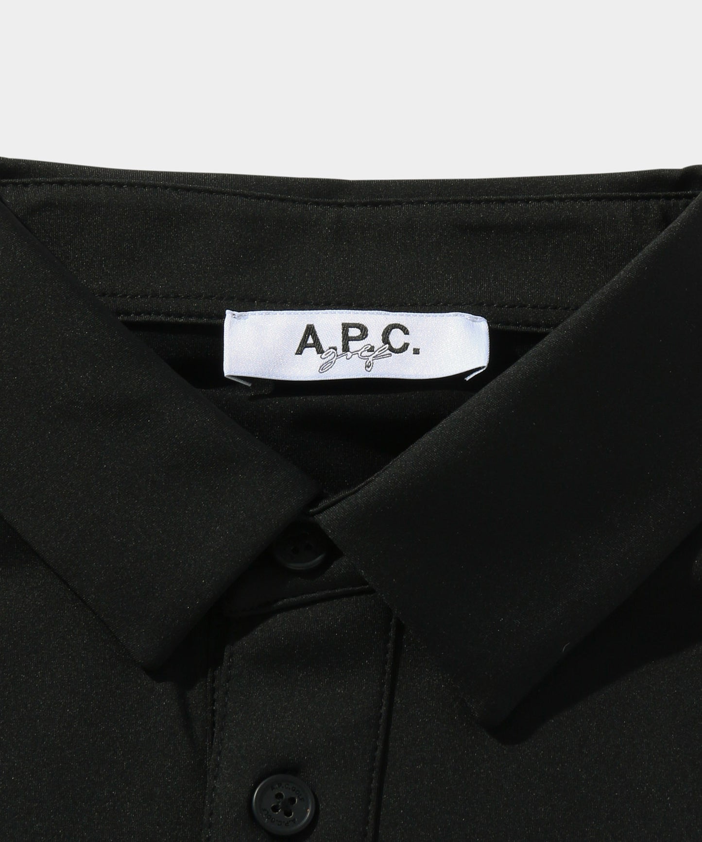 A.P.C.GOLF POLO BLACK