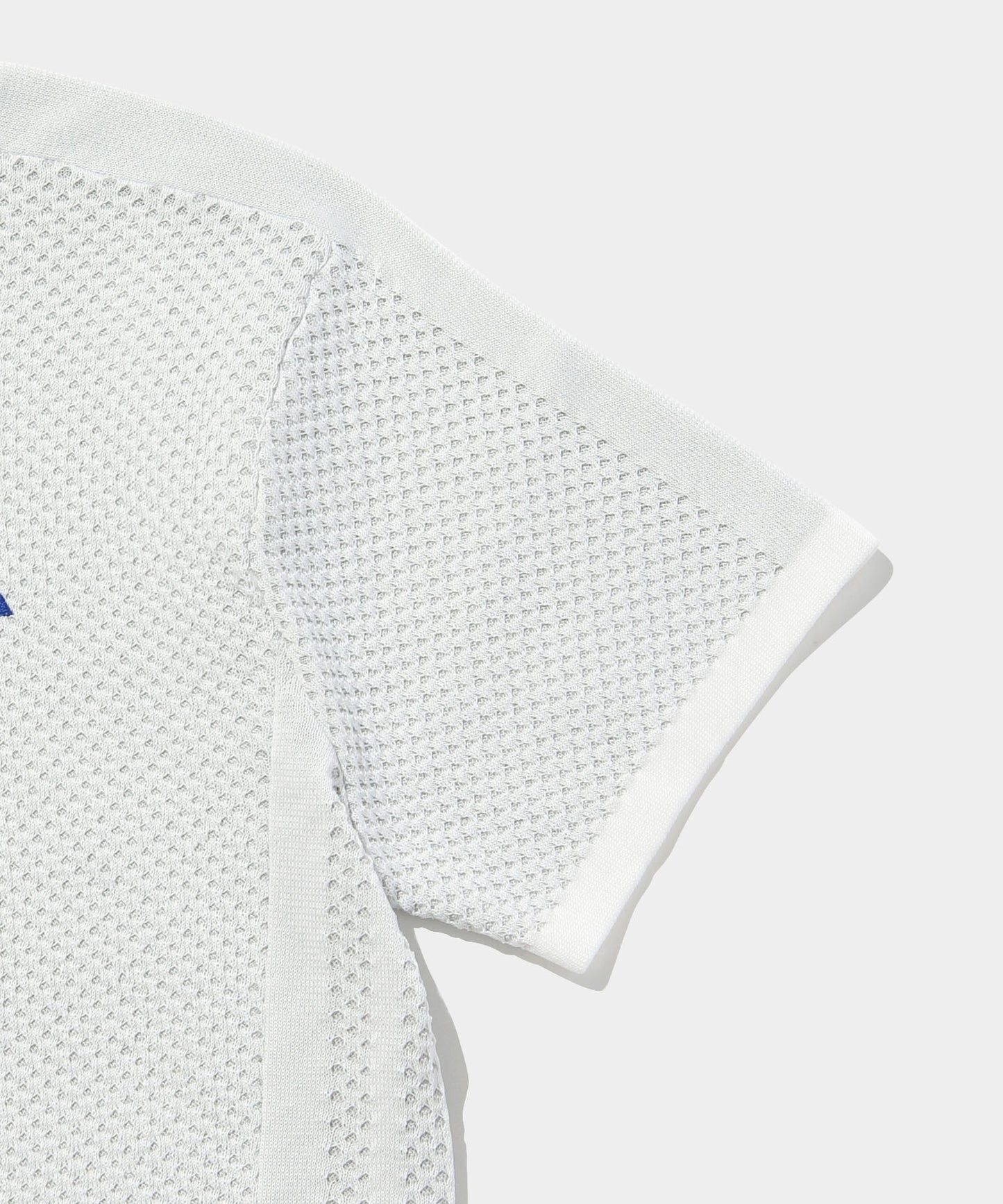 adidas women's PRIMEKNIT ジャカード 半袖ポロシャツ WHITE