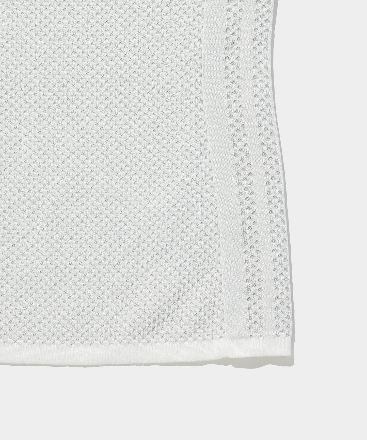 adidas women's PRIMEKNIT ジャカード 半袖ポロシャツ WHITE
