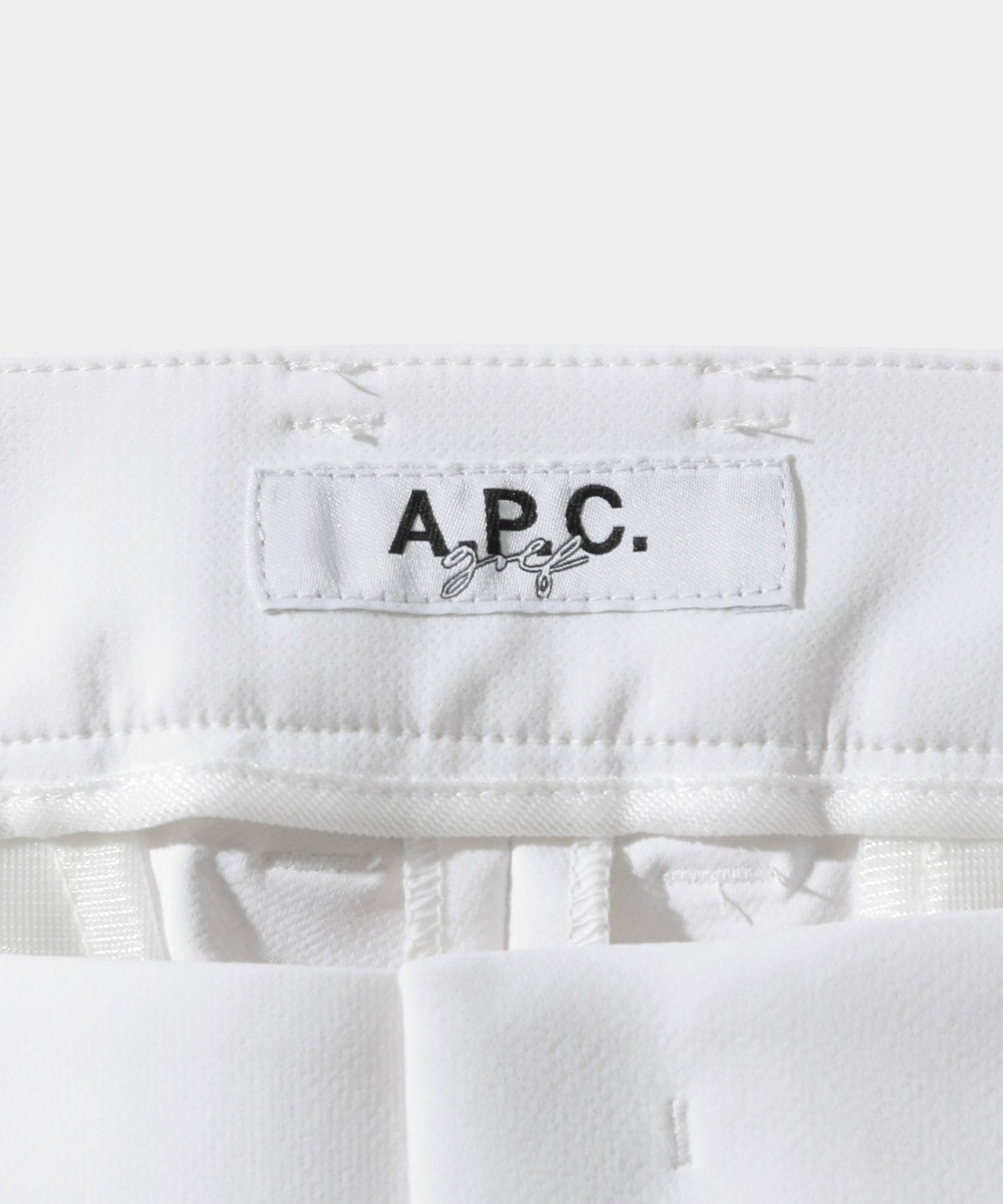 A.P.C.golf PANTS WHITE
