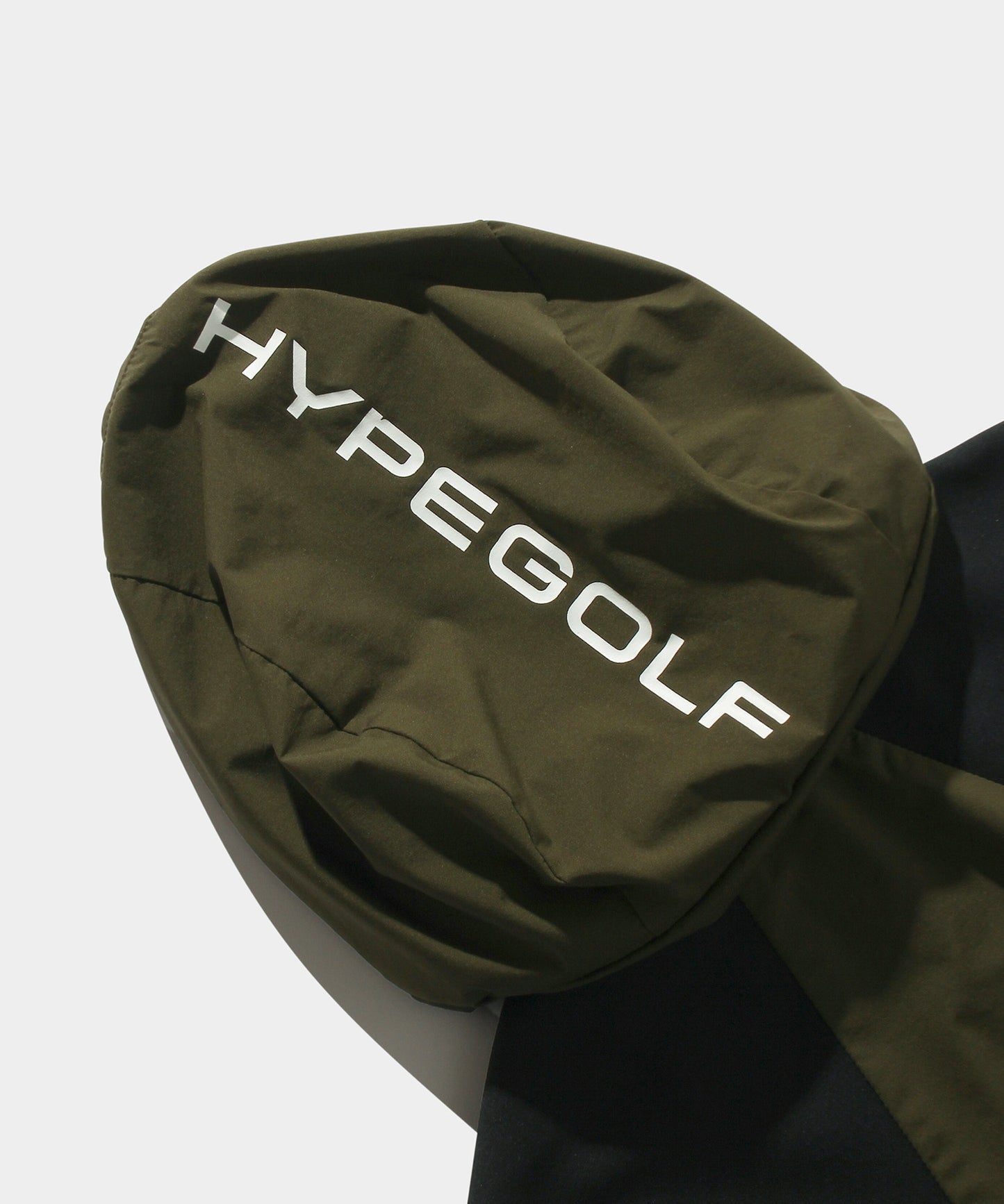 WOVEN HOODIE VEST OLIVE