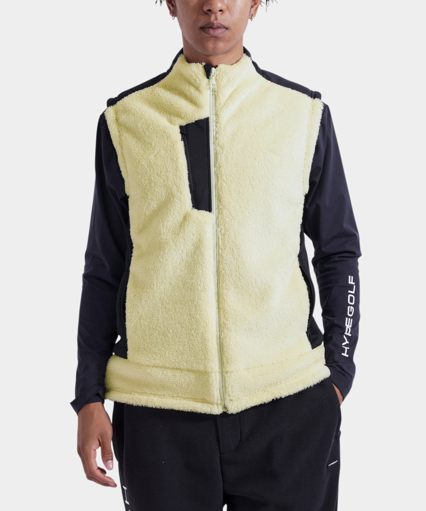 FLEECE VEST WHITE
