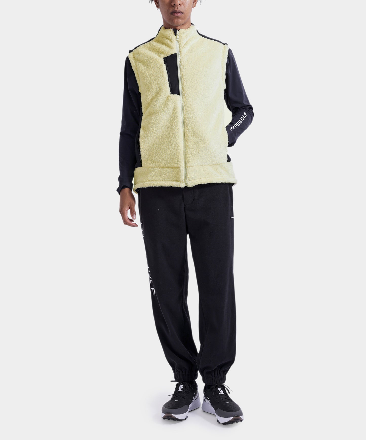 FLEECE VEST WHITE