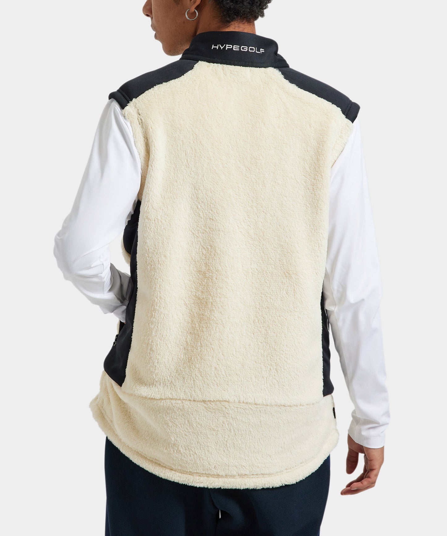 FLEECE VEST WHITE