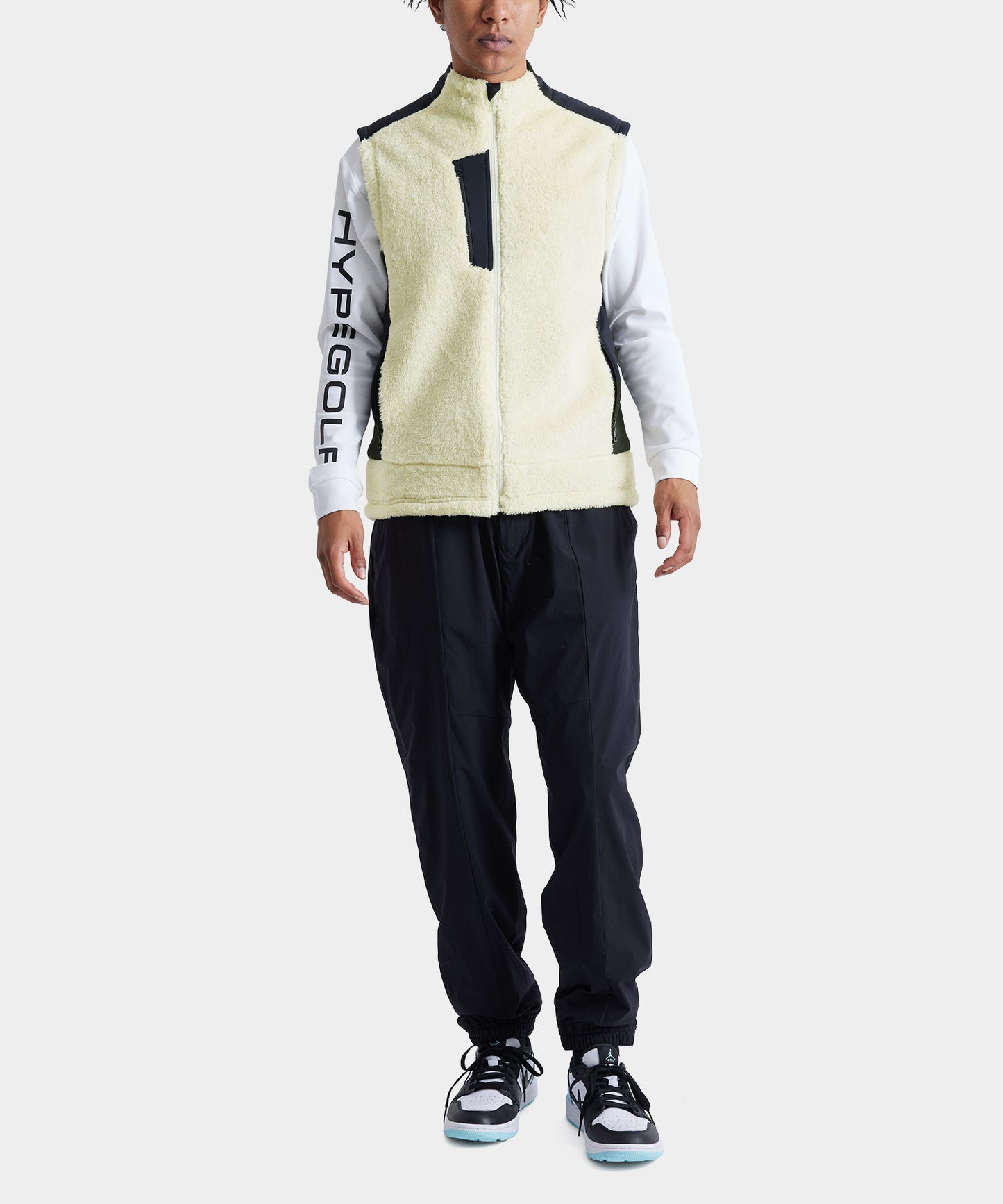FLEECE VEST WHITE