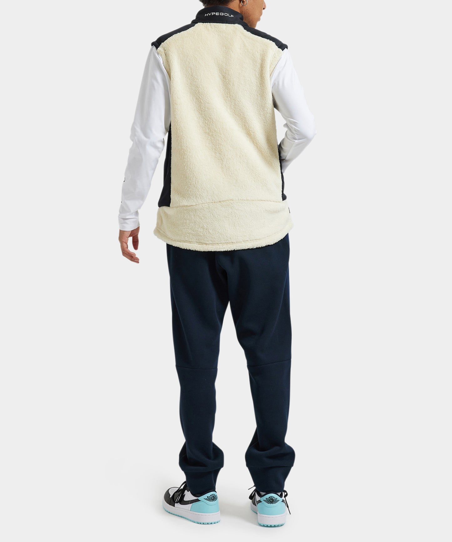 FLEECE VEST WHITE
