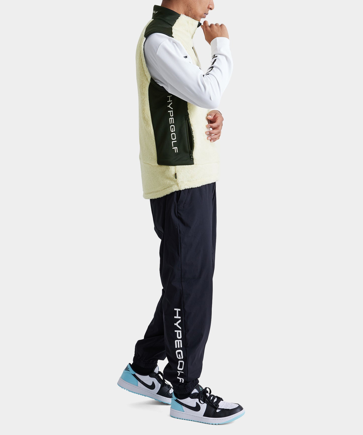 FLEECE VEST WHITE