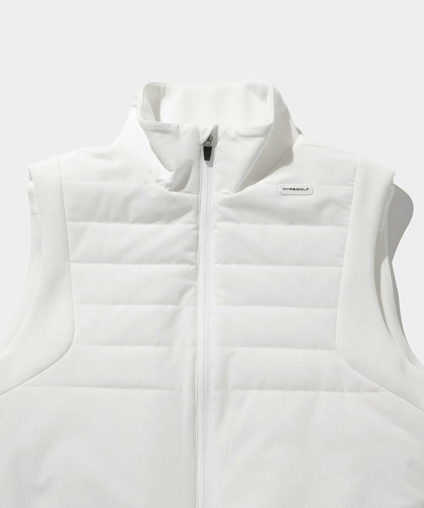 PADDING ZIP-UP VEST WHITE