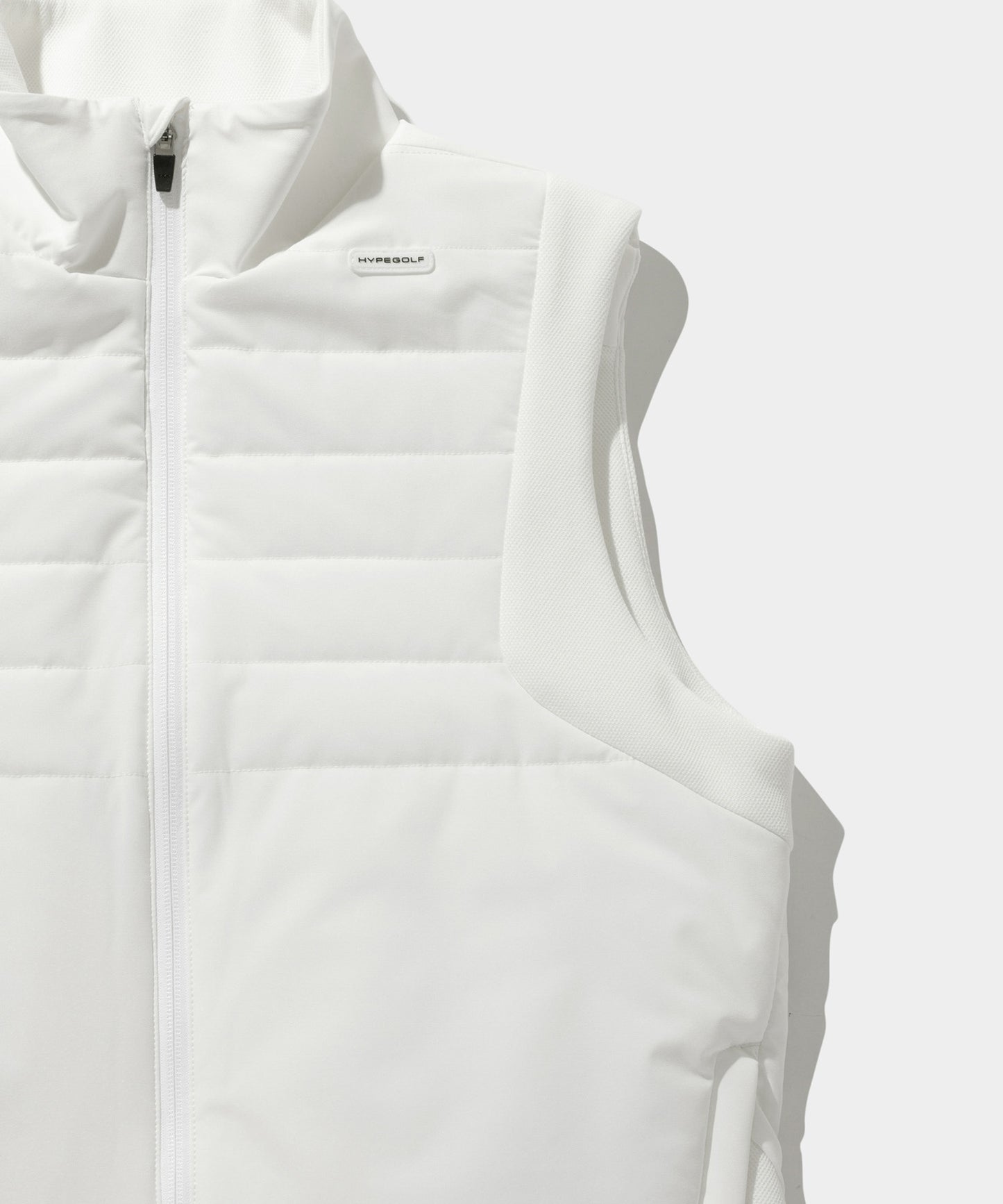 PADDING ZIP-UP VEST WHITE