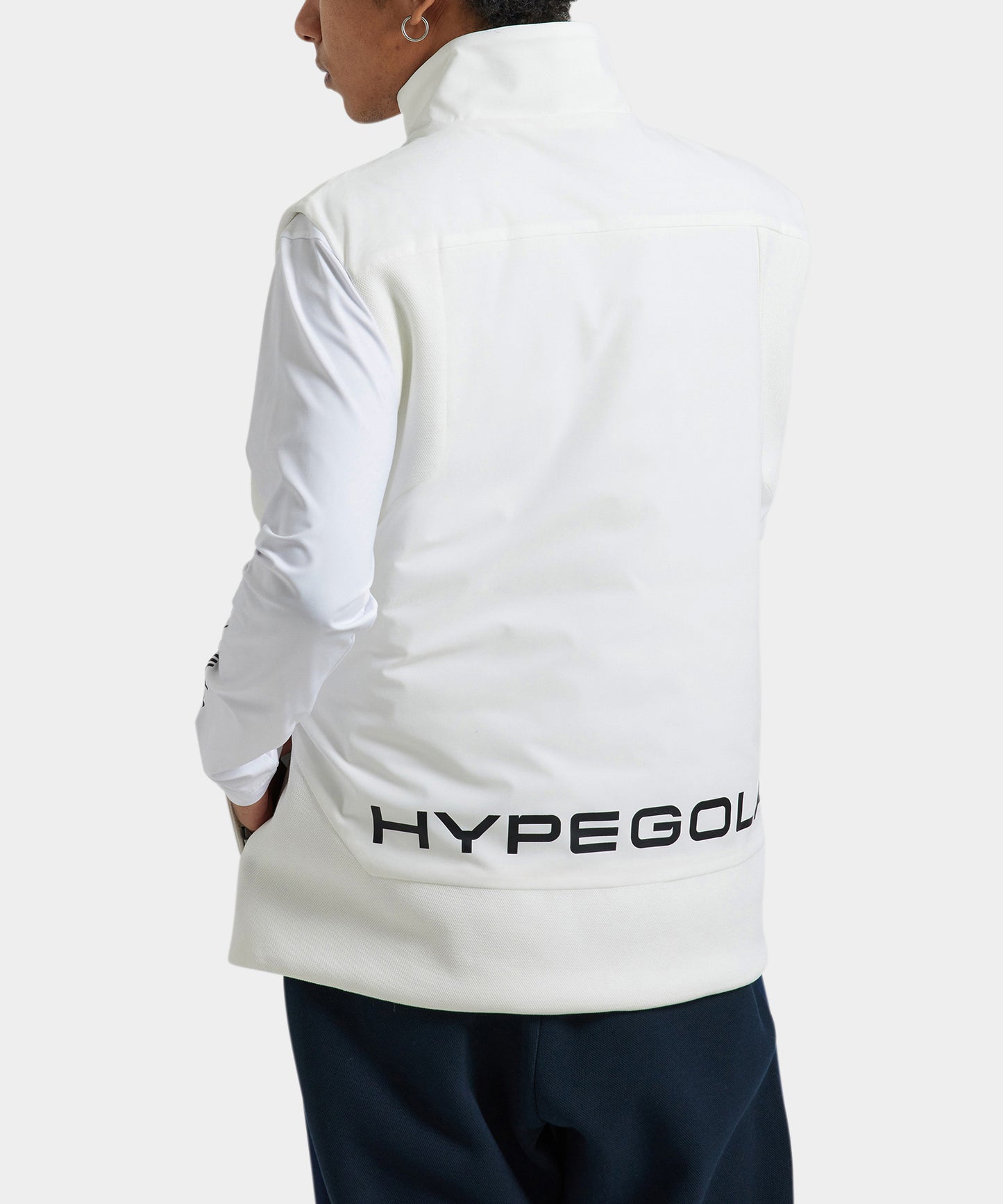 PADDING ZIP-UP VEST WHITE