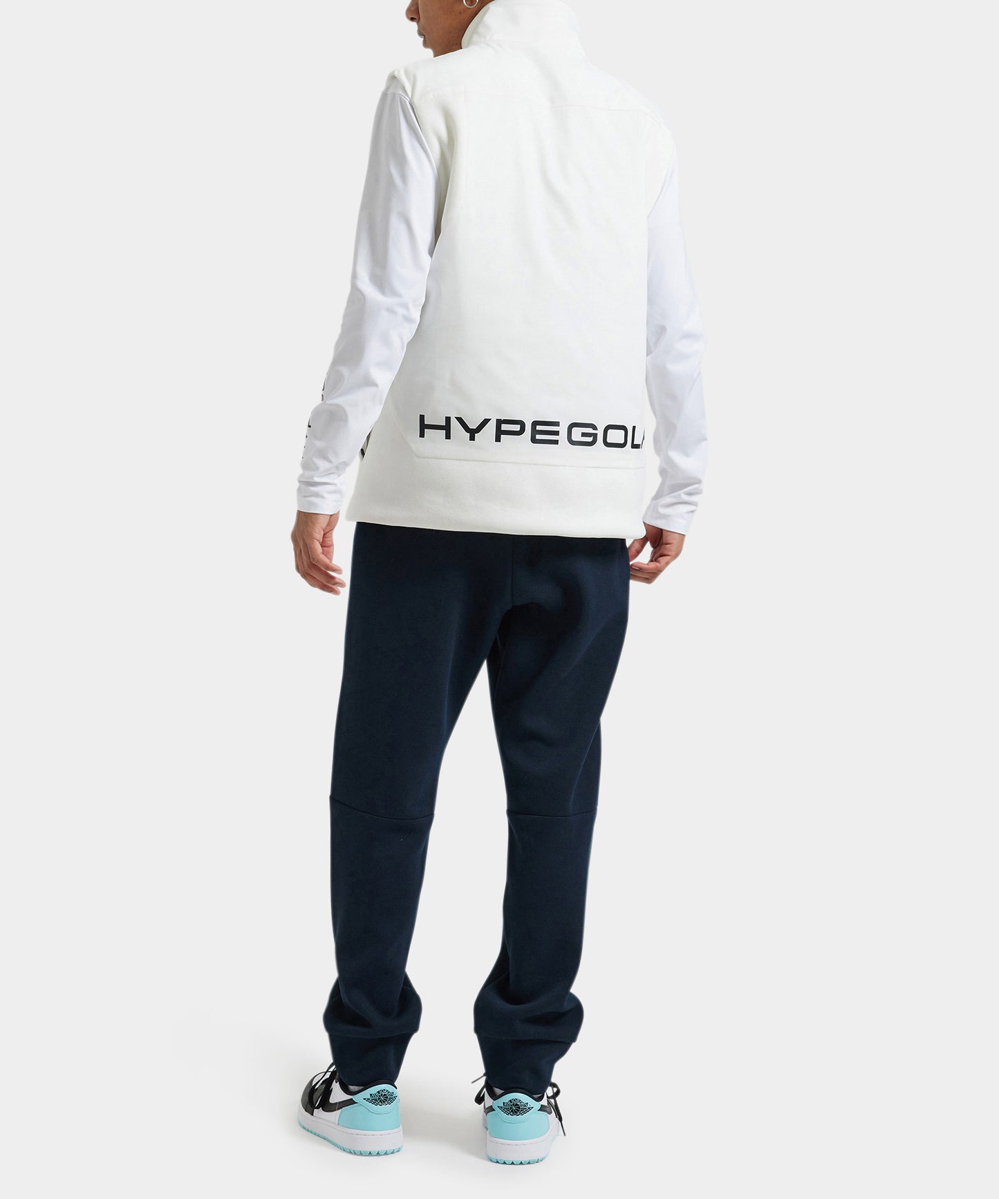 PADDING ZIP-UP VEST WHITE