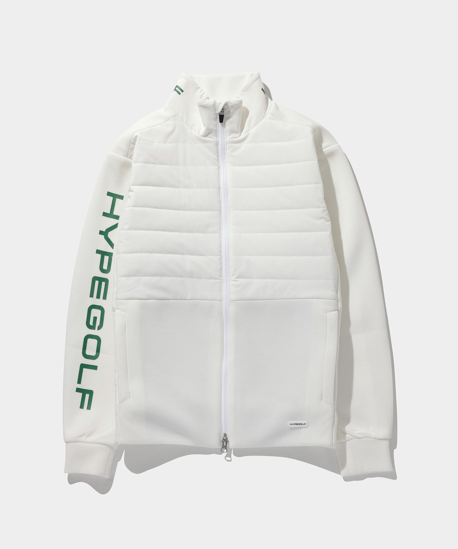 PADDING ZIP-UP JACKET WHITE – HYPEGOLF ONLINE STORE