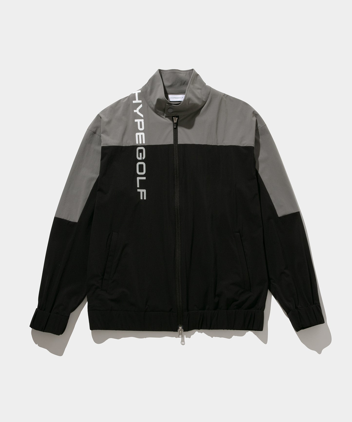 Bicolored Zip Jacket BLKxGRY