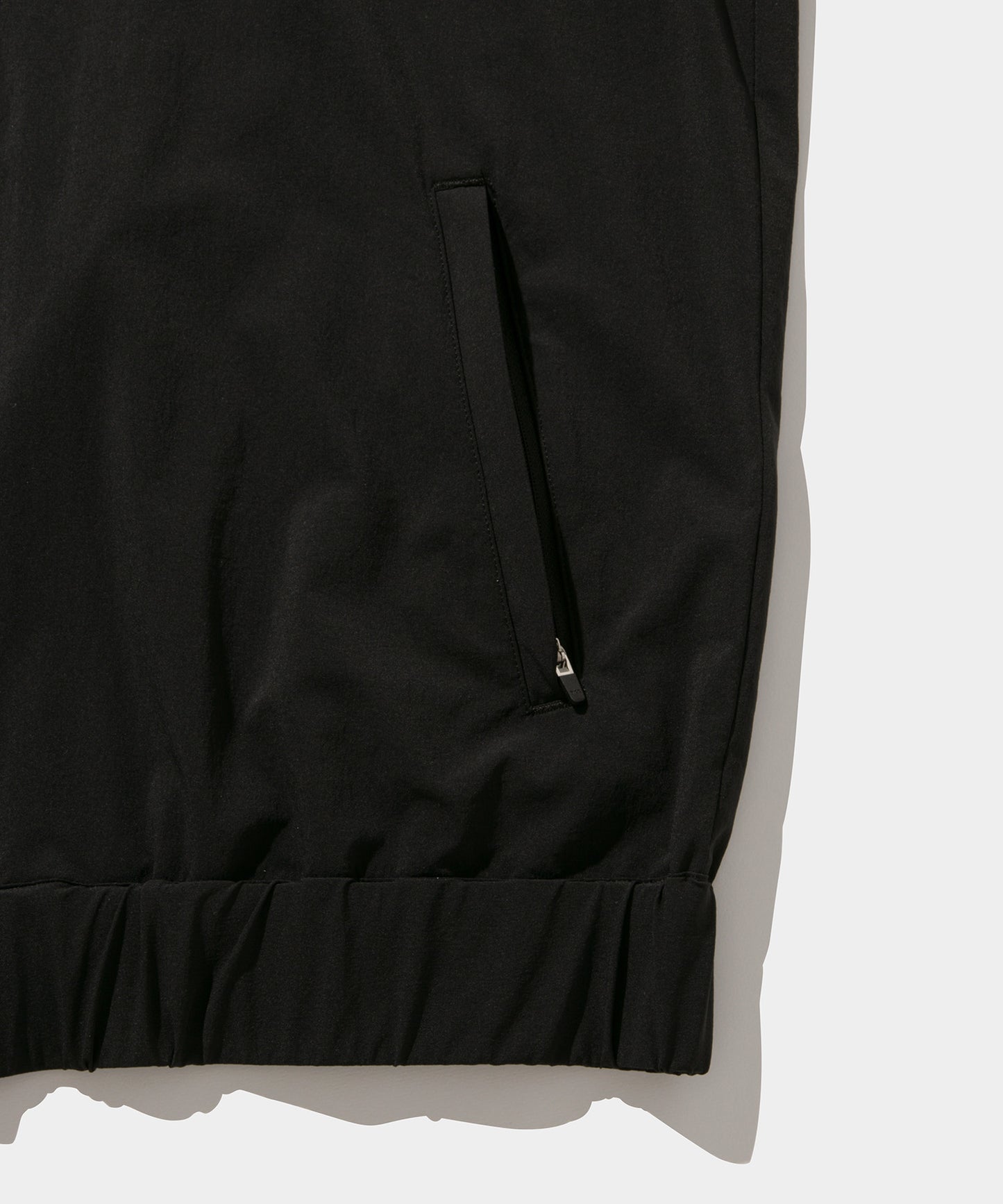 Bicolored Zip Jacket BLKxGRY