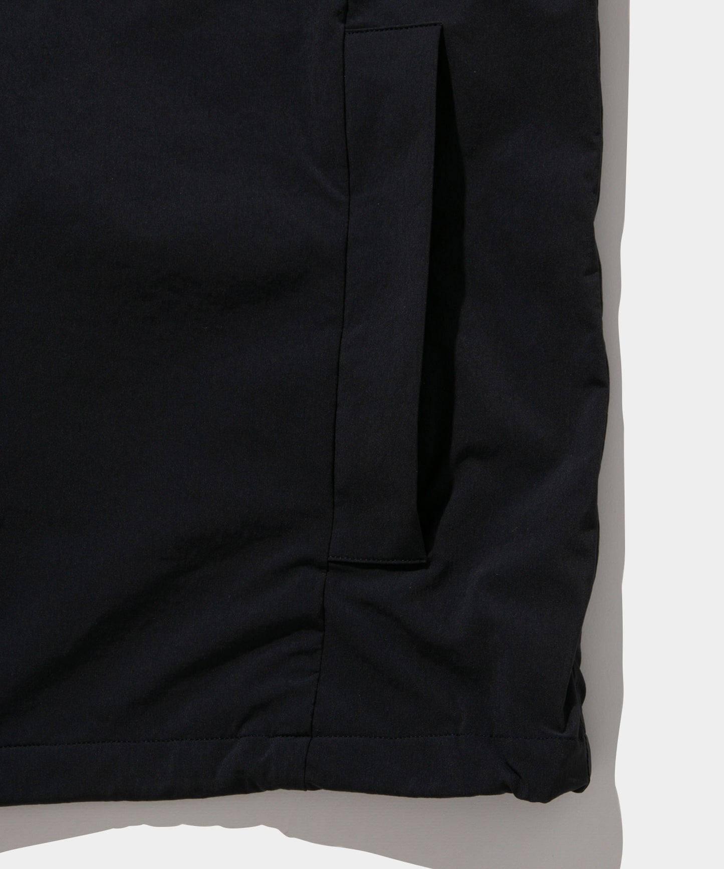 Woven Zip Hooded Jacket BLACK
