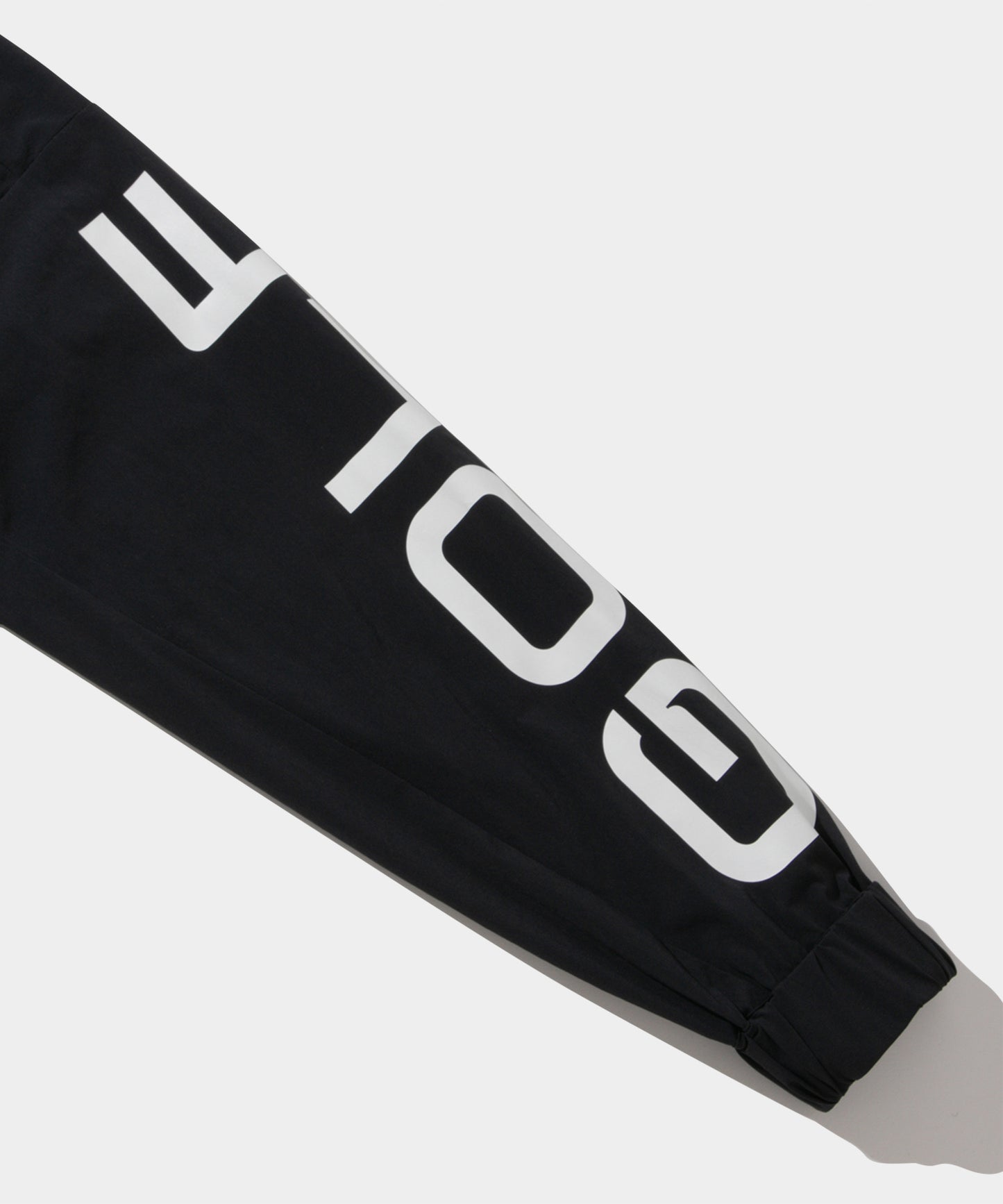 Woven Zip Hooded Jacket BLACK