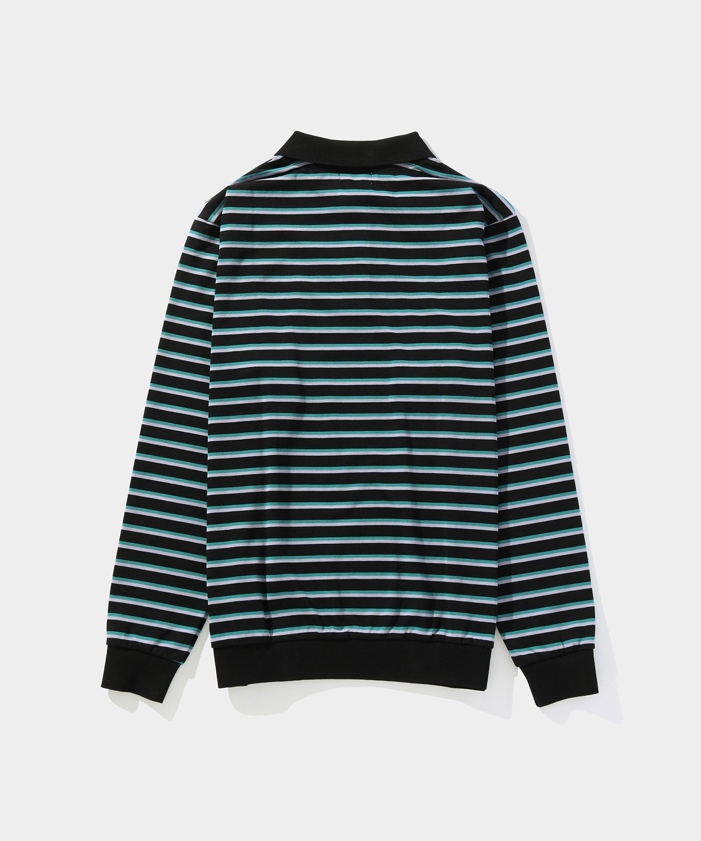 Colored stripe POLO BLACK